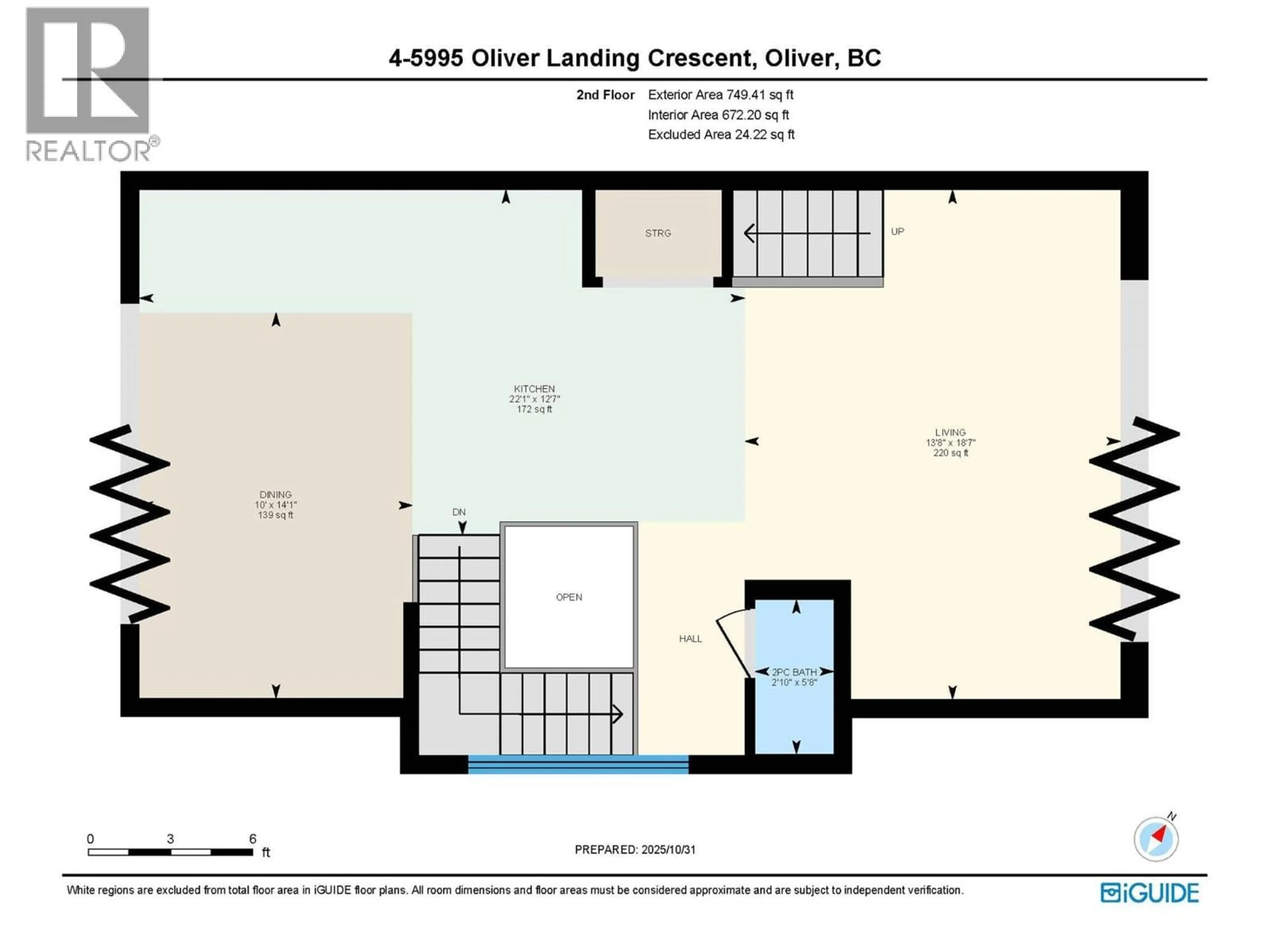 Floor plan for 4 - 5995 OLIVER LANDING CRESCENT, Oliver British Columbia V0H1T9
