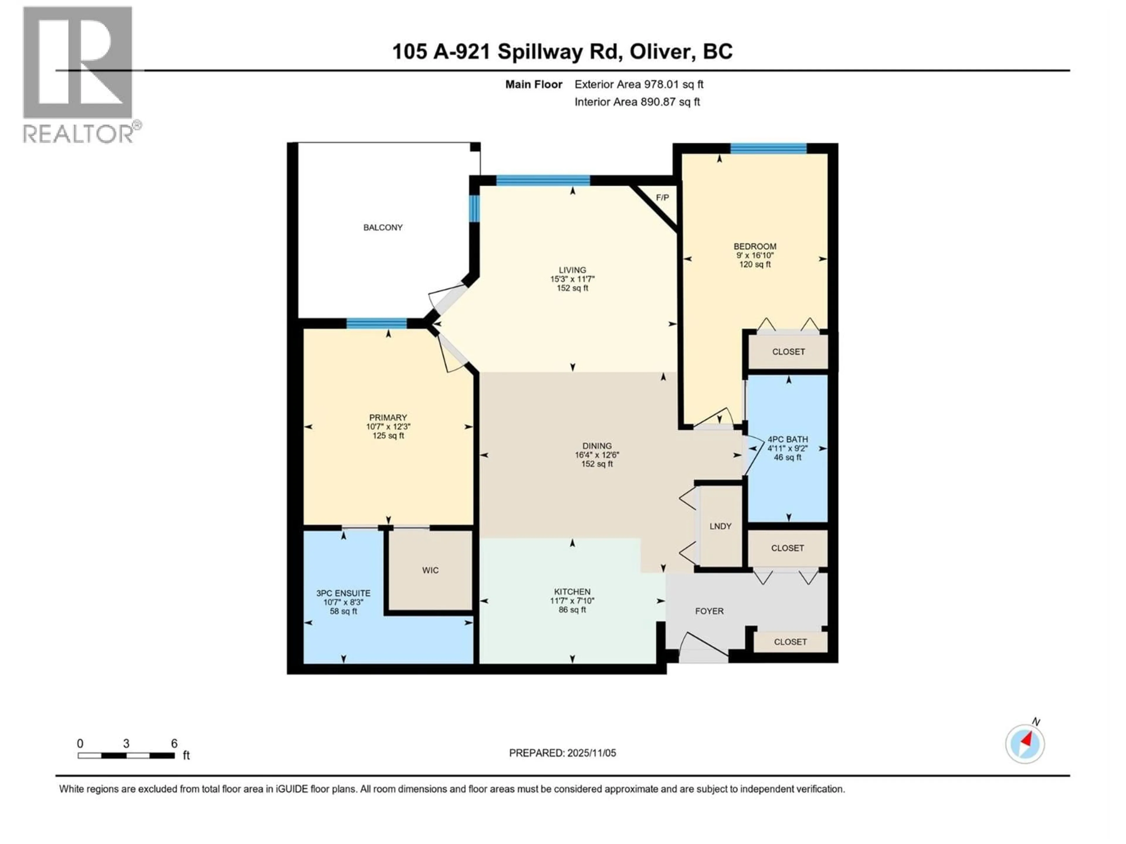 Floor plan for 105A - 921 SPILLWAY ROAD, Oliver British Columbia V0H1T8