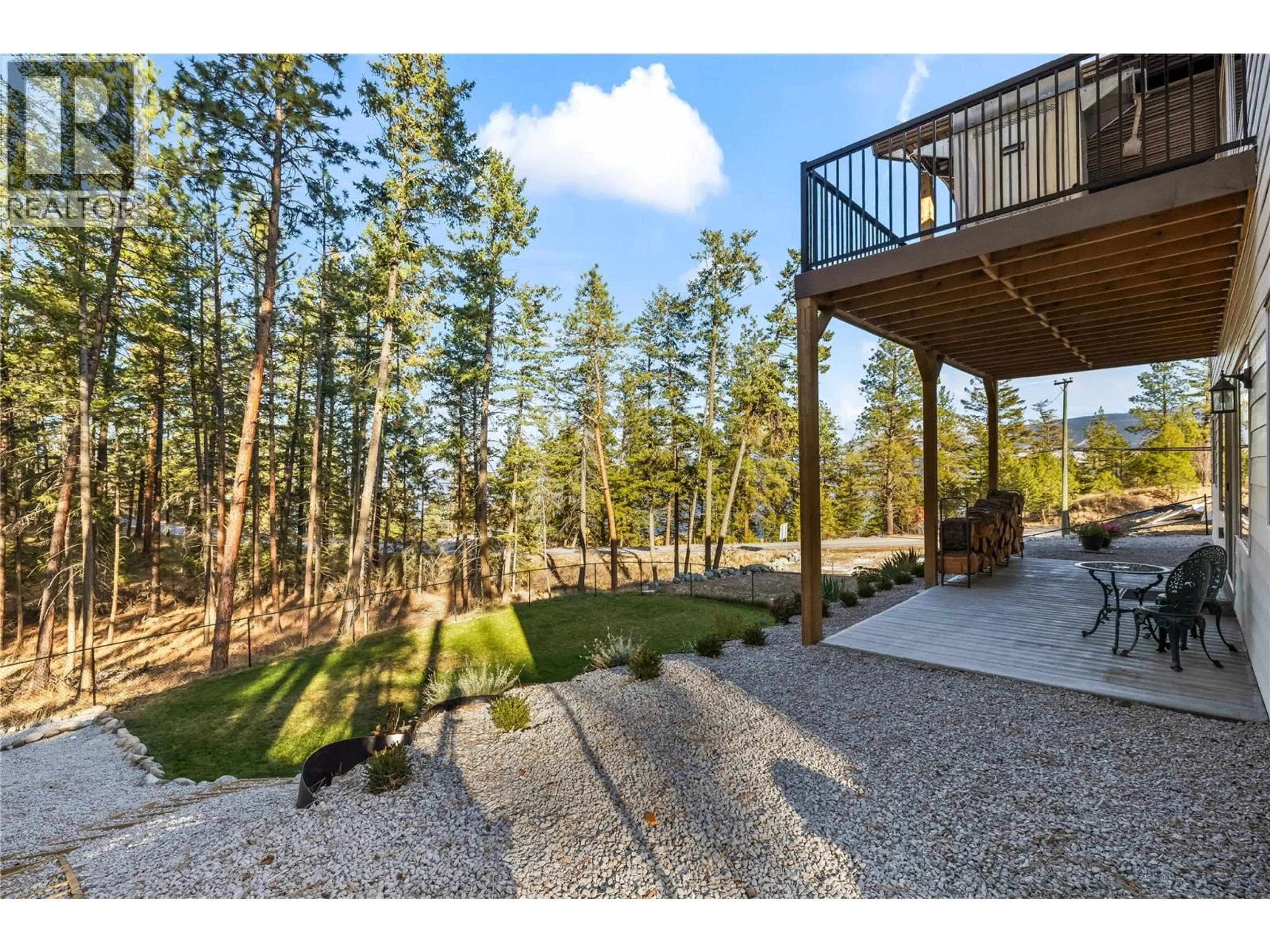 Patio, forest/trees view for 530 MUIR ROAD, Fintry British Columbia V1Z3W1