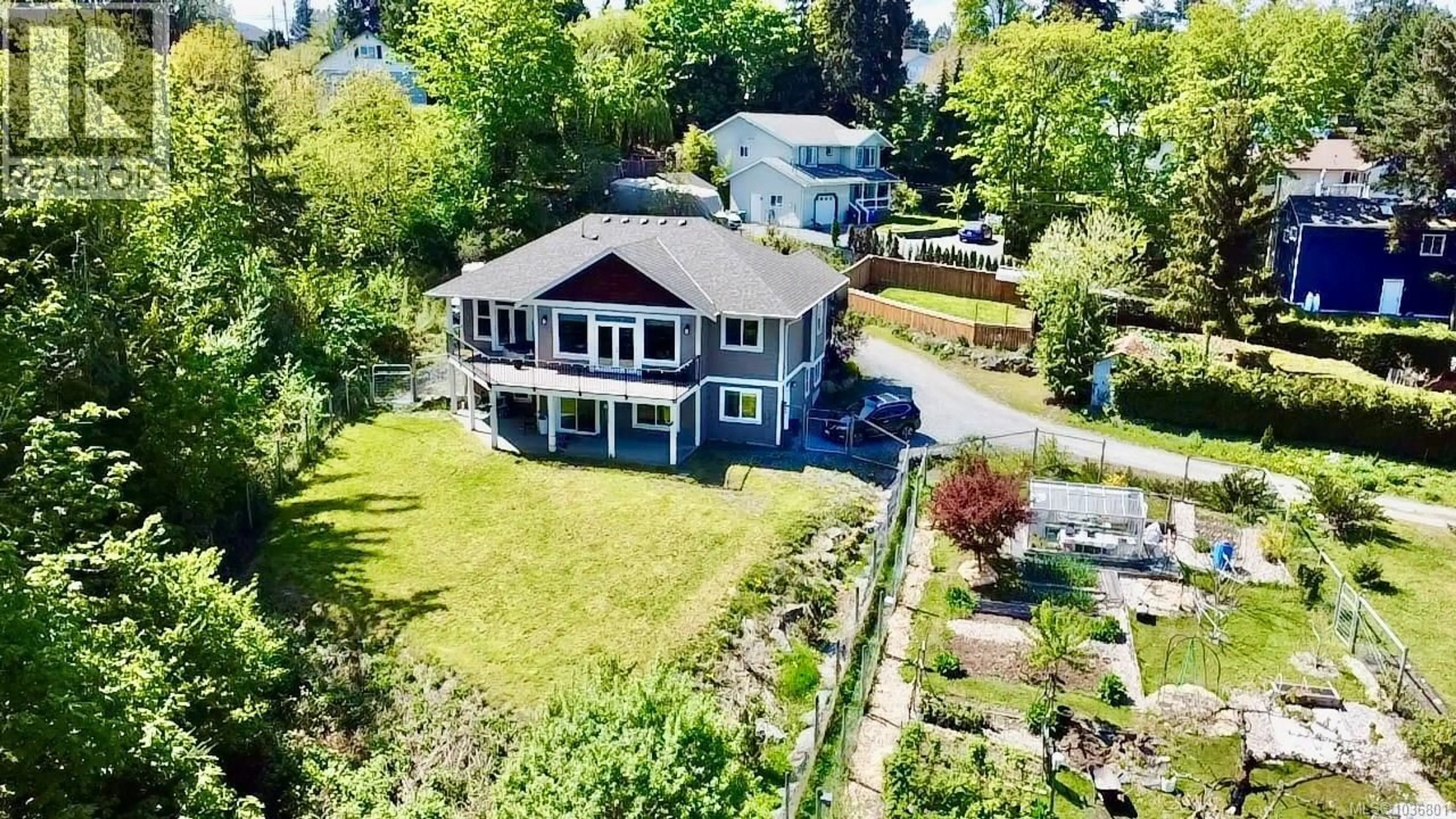 A pic from outside/outdoor area/front of a property/back of a property/a pic from drone, water/lake/river/ocean view for 2984 PHILLIPS ROAD, Duncan British Columbia V9L6V4