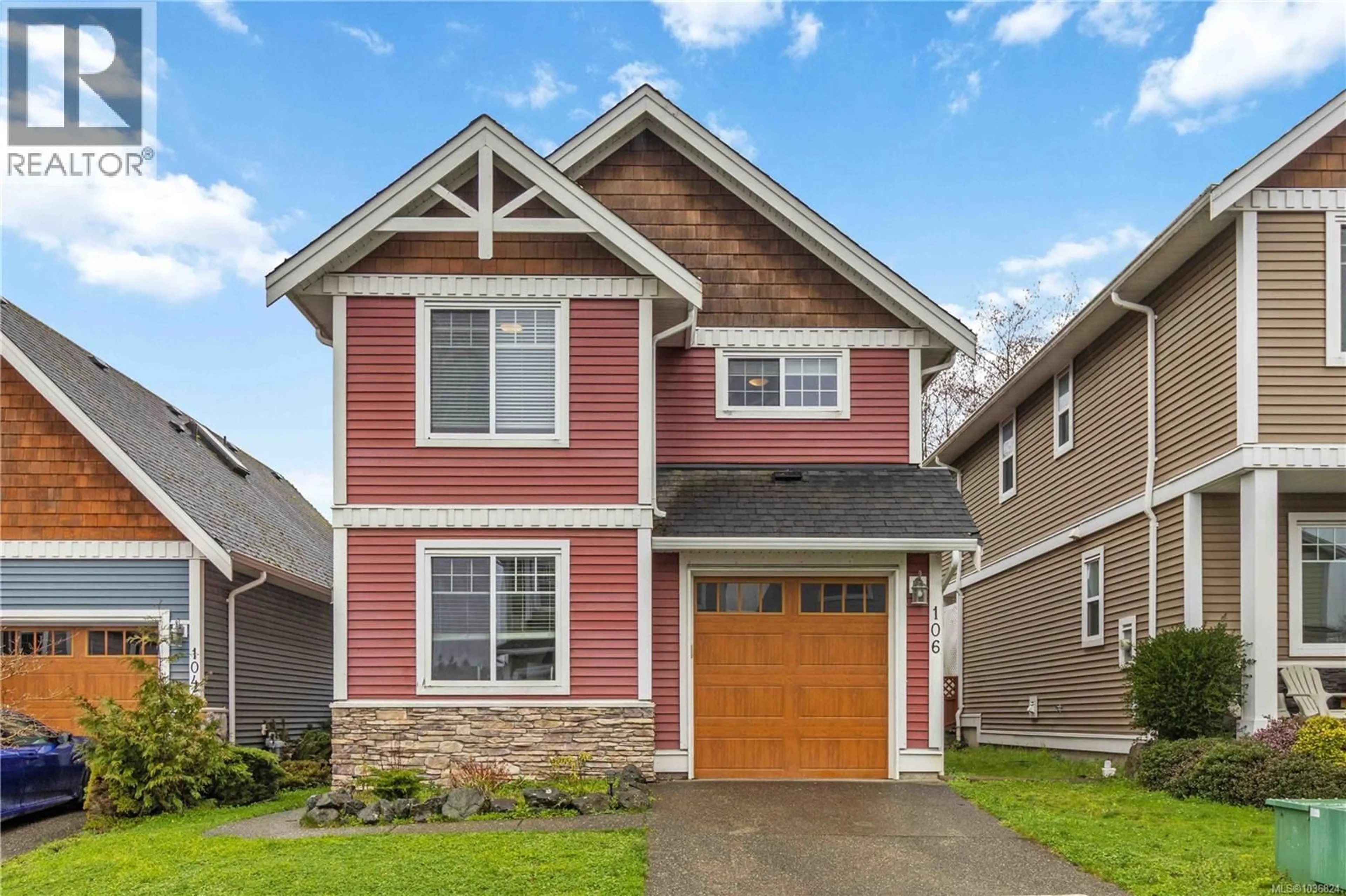Home with vinyl exterior material, street for 106 - 2260 MAPLE AVENUE NORTH, Sooke British Columbia V9Z1L2
