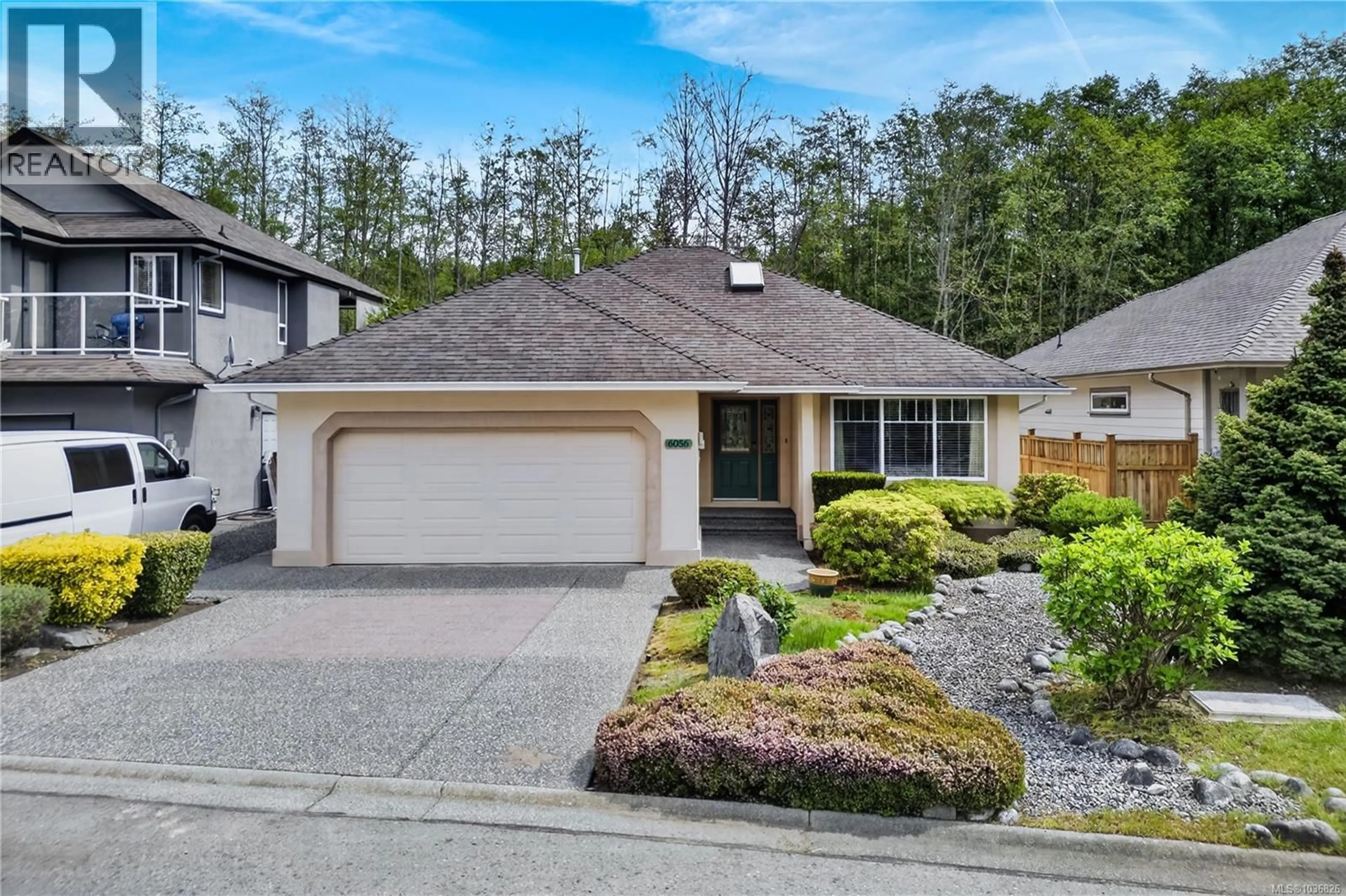 A pic from outside/outdoor area/front of a property/back of a property/a pic from drone, street for 6056 GARSIDE ROAD, Nanaimo British Columbia V9T6H9