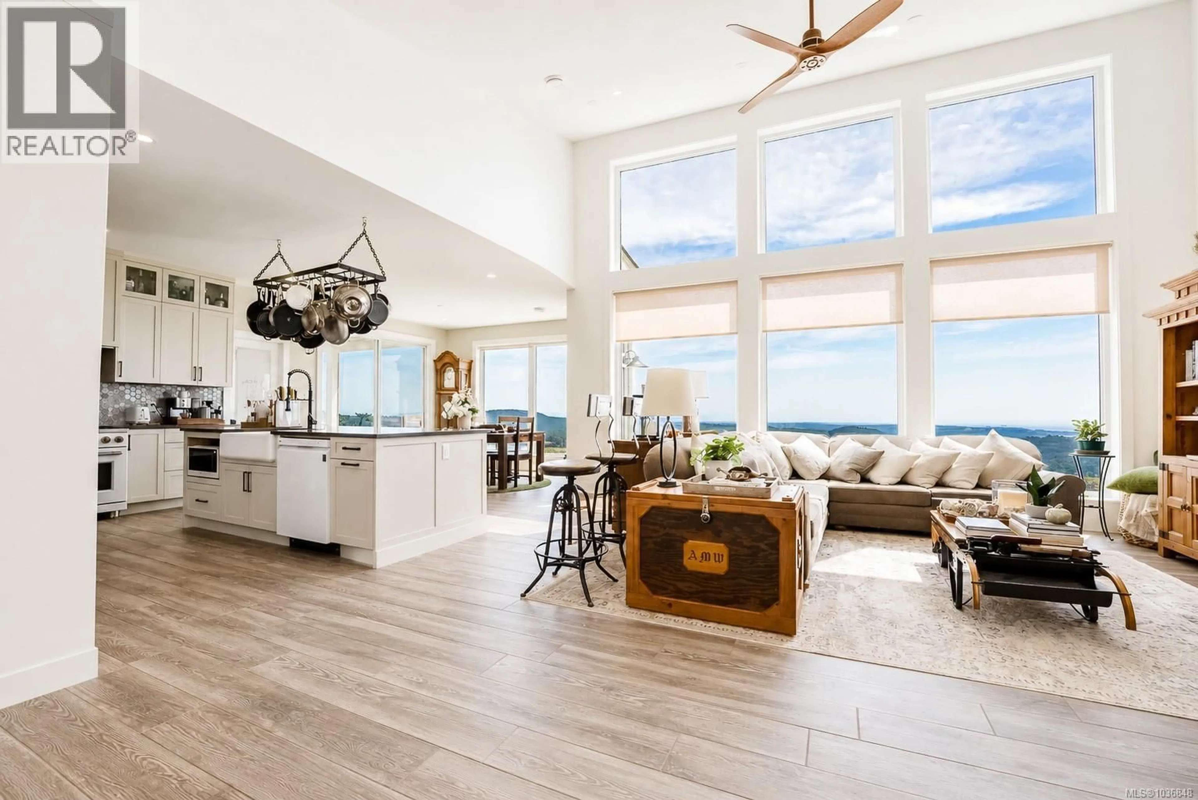 Open concept kitchen, ceramic/tile floor for 4030 RIDGELINE DRIVE, Shawnigan Lake British Columbia V0R2W3