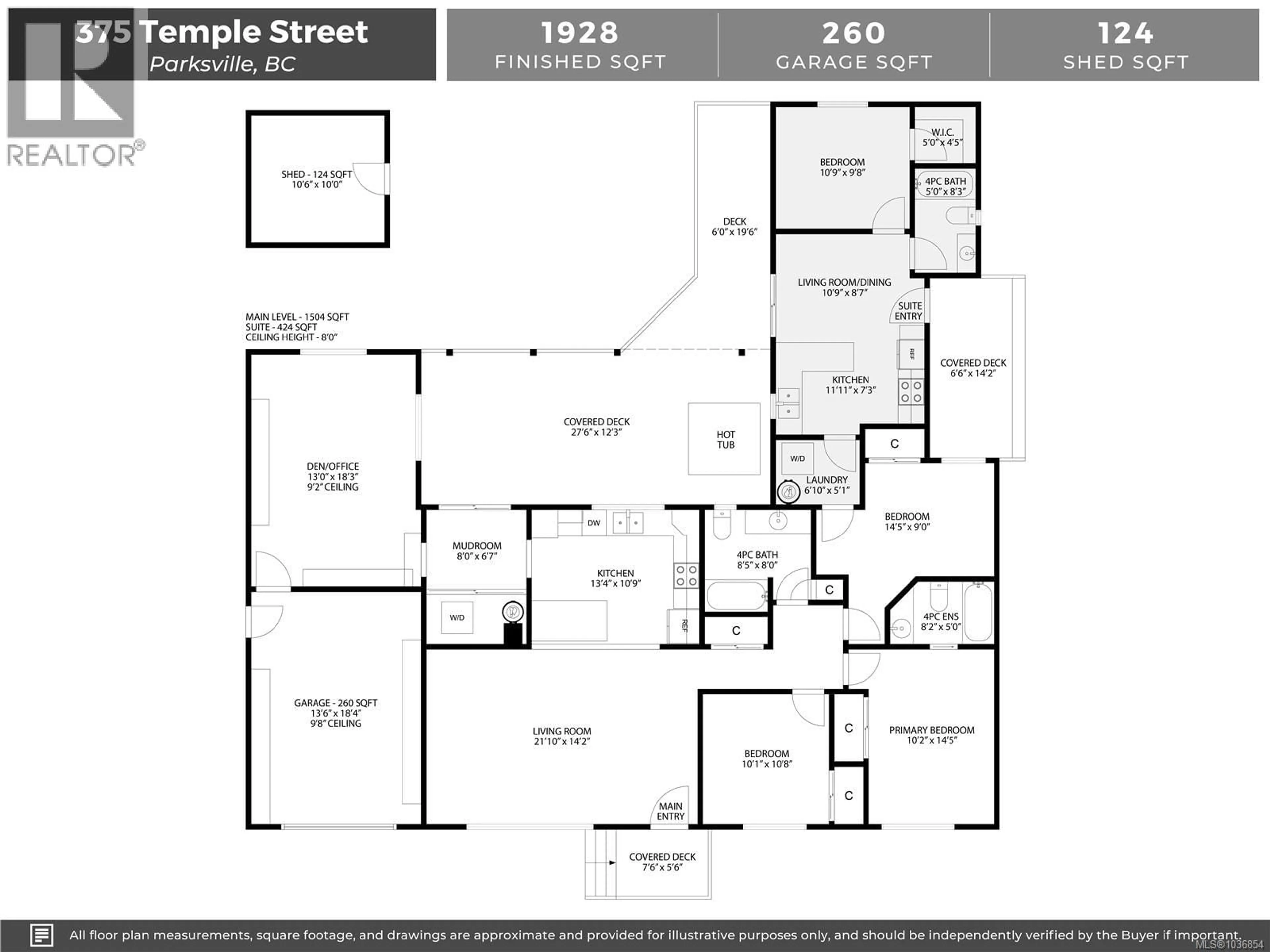 Floor plan for 375 TEMPLE STREET, Parksville British Columbia V9P1C9