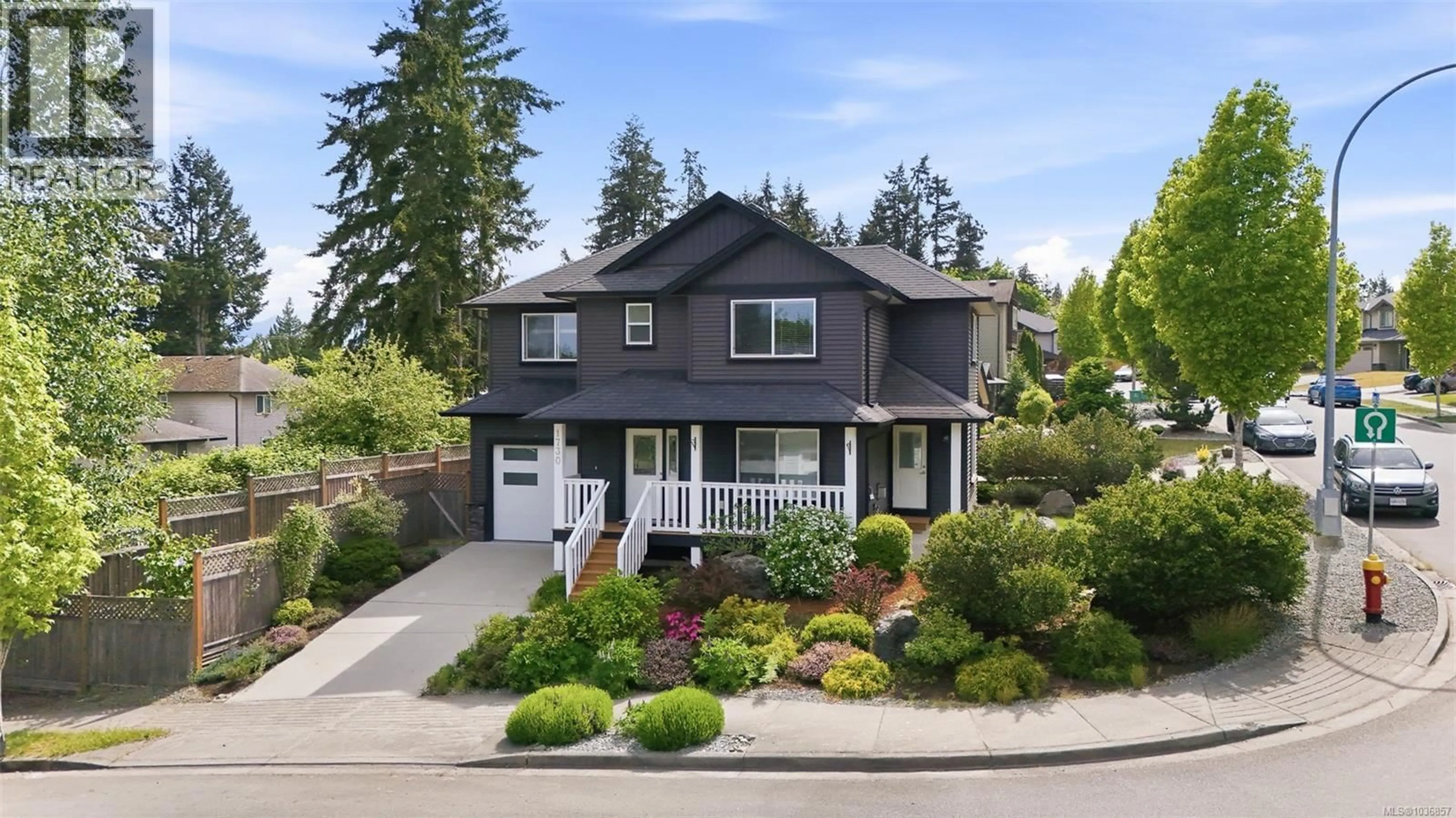 Home with vinyl exterior material, street for 1730 PARHAR ROAD, Nanaimo British Columbia V9X0A8