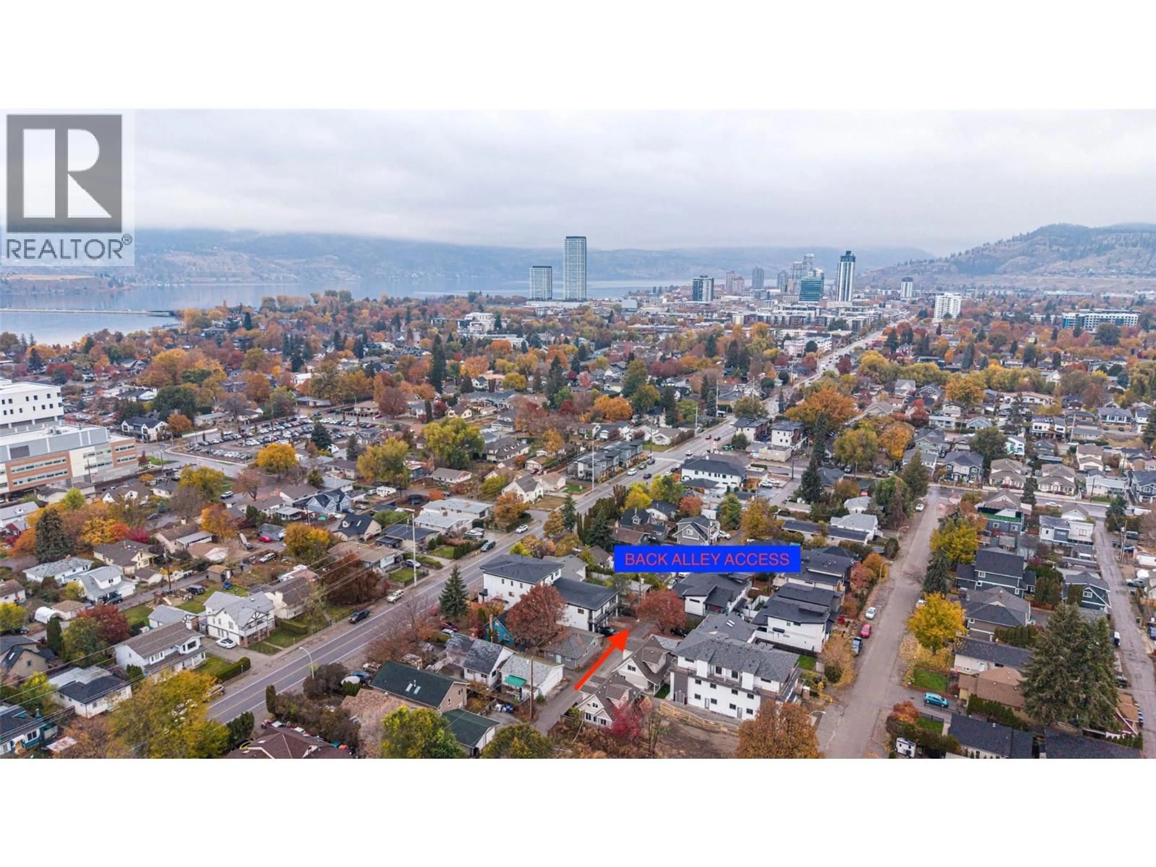 A pic from outside/outdoor area/front of a property/back of a property/a pic from drone, unknown for 2231 RICHTER STREET, Kelowna British Columbia V1Y2N9