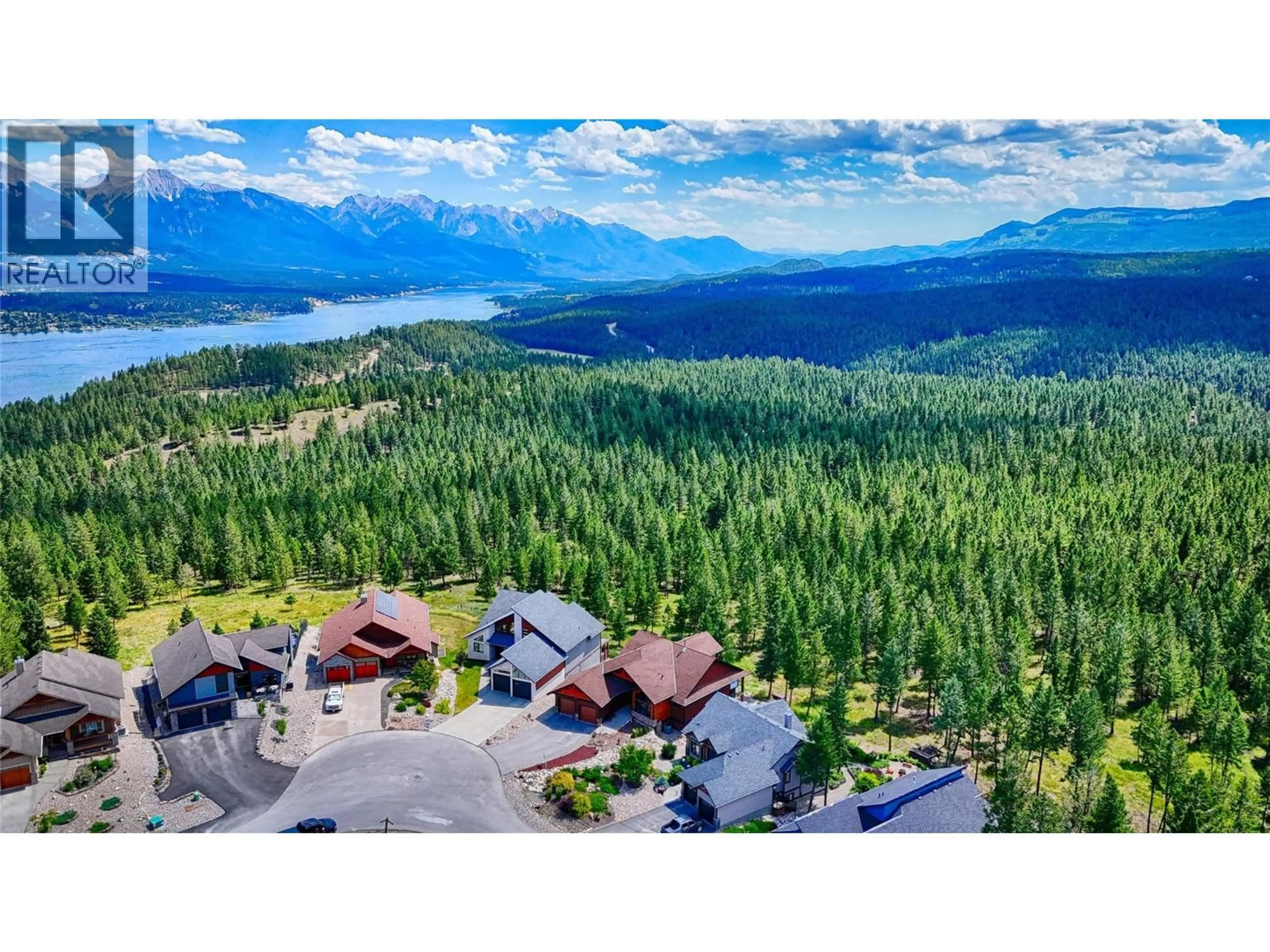 A pic from outside/outdoor area/front of a property/back of a property/a pic from drone, mountain view for 2621 BREWER RIDGE RISE, Invermere British Columbia V0A1K6