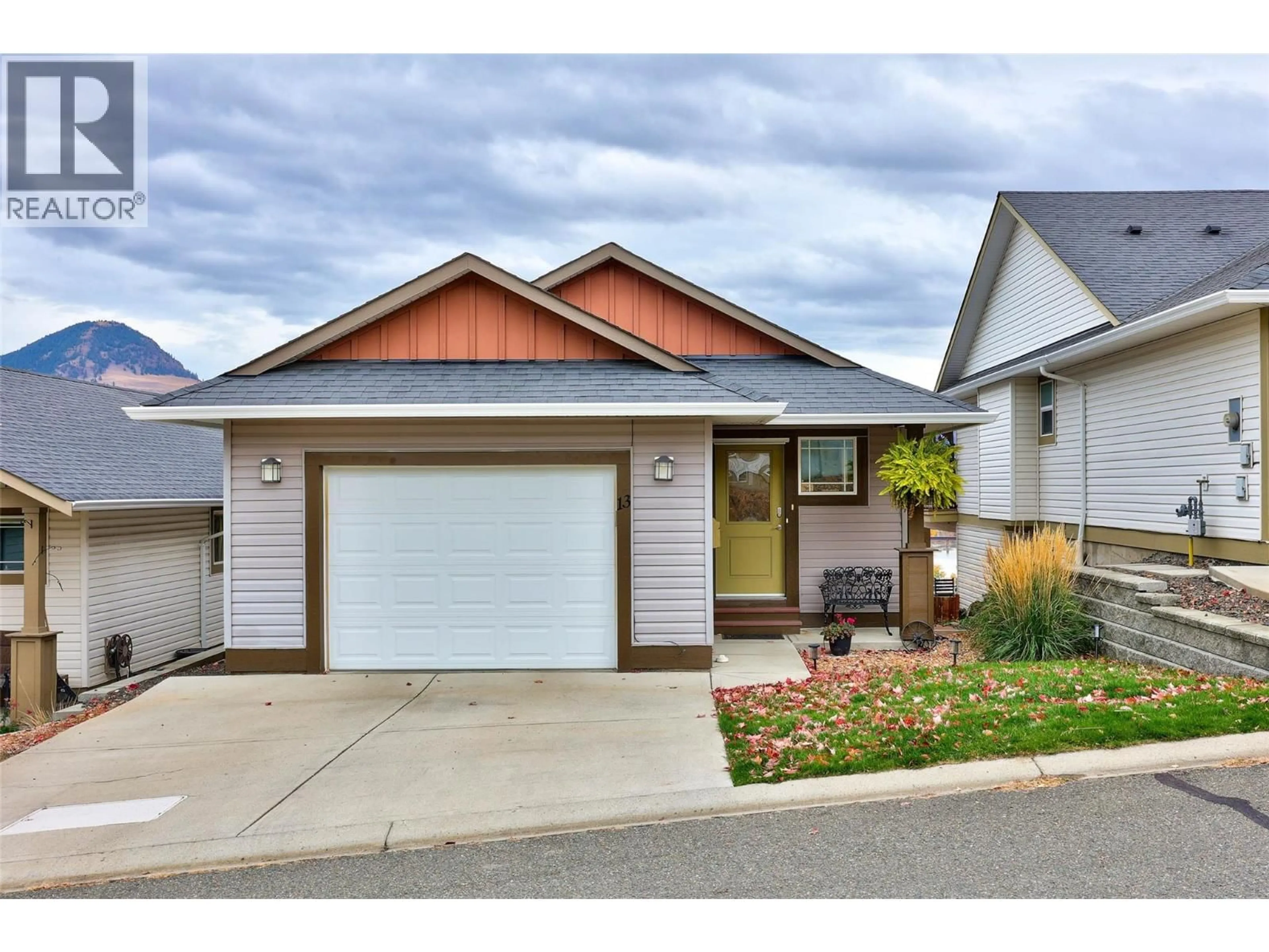 Home with vinyl exterior material, street for 13 - 900 STAGECOACH DRIVE, Kamloops British Columbia V2B0B7