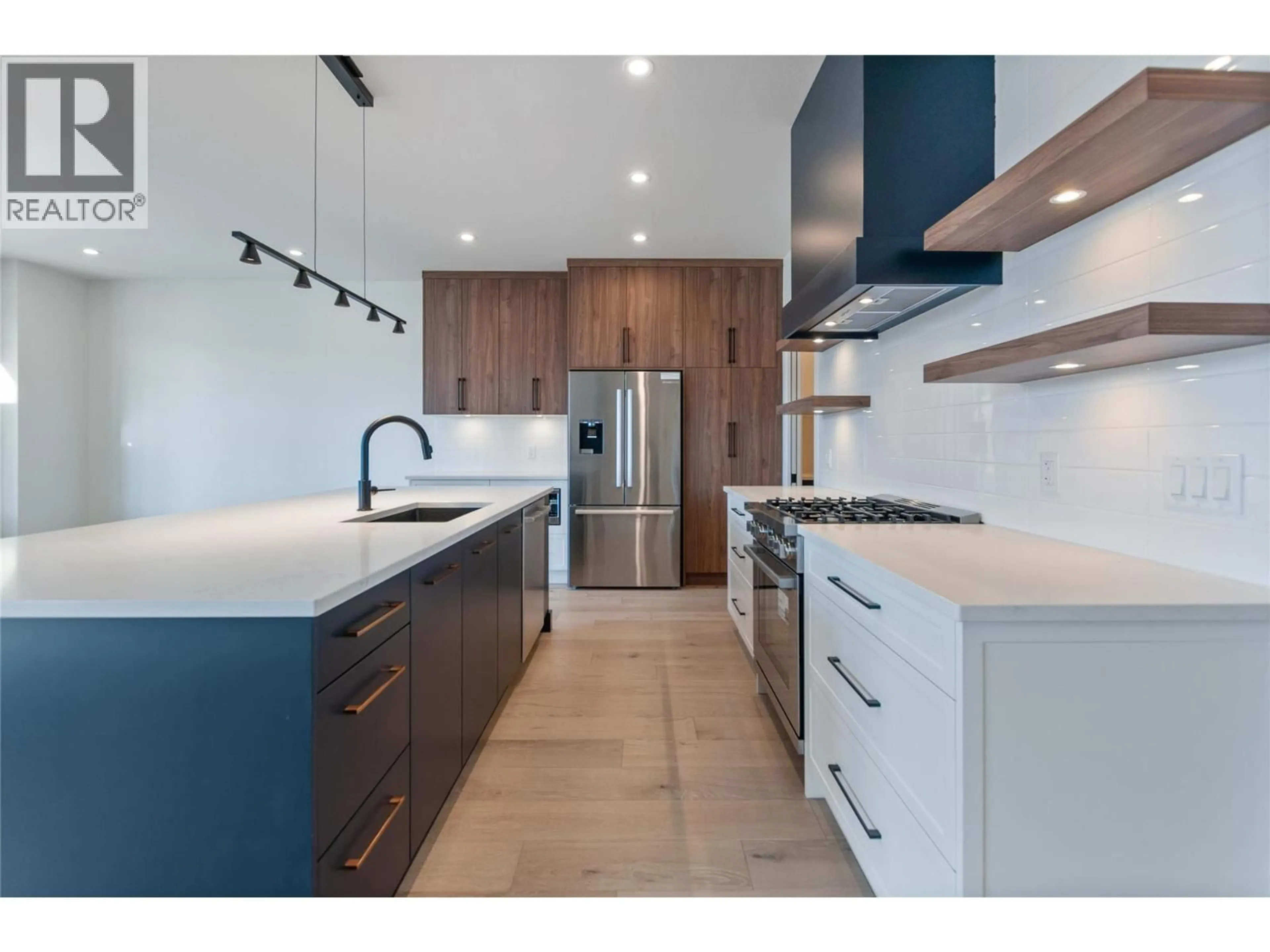 Contemporary kitchen, ceramic/tile floor for 1143 ELK STREET, Penticton British Columbia V2A0C9