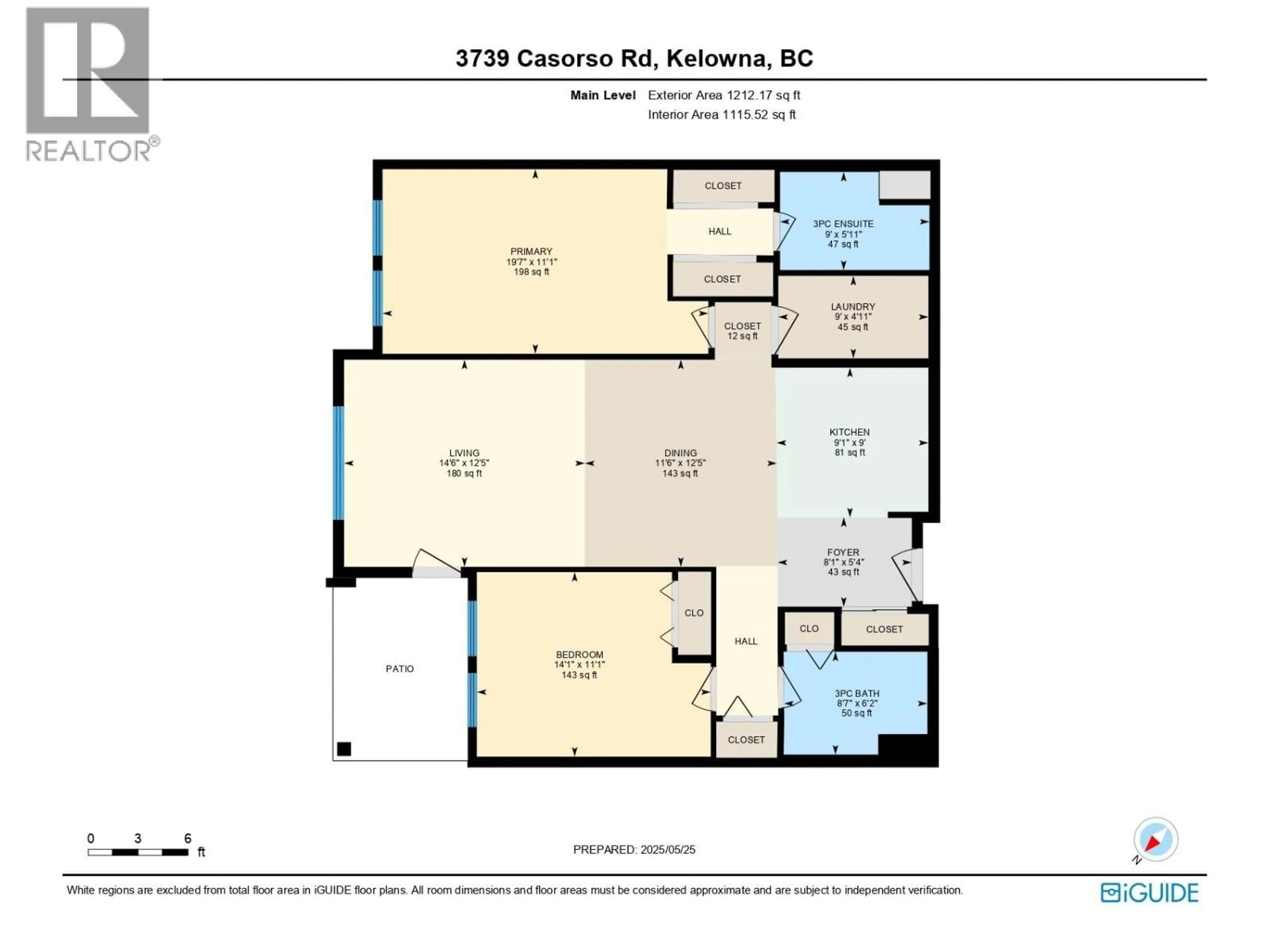 Floor plan for 111 - 3739 CASORSO ROAD, Kelowna British Columbia V1W5E8