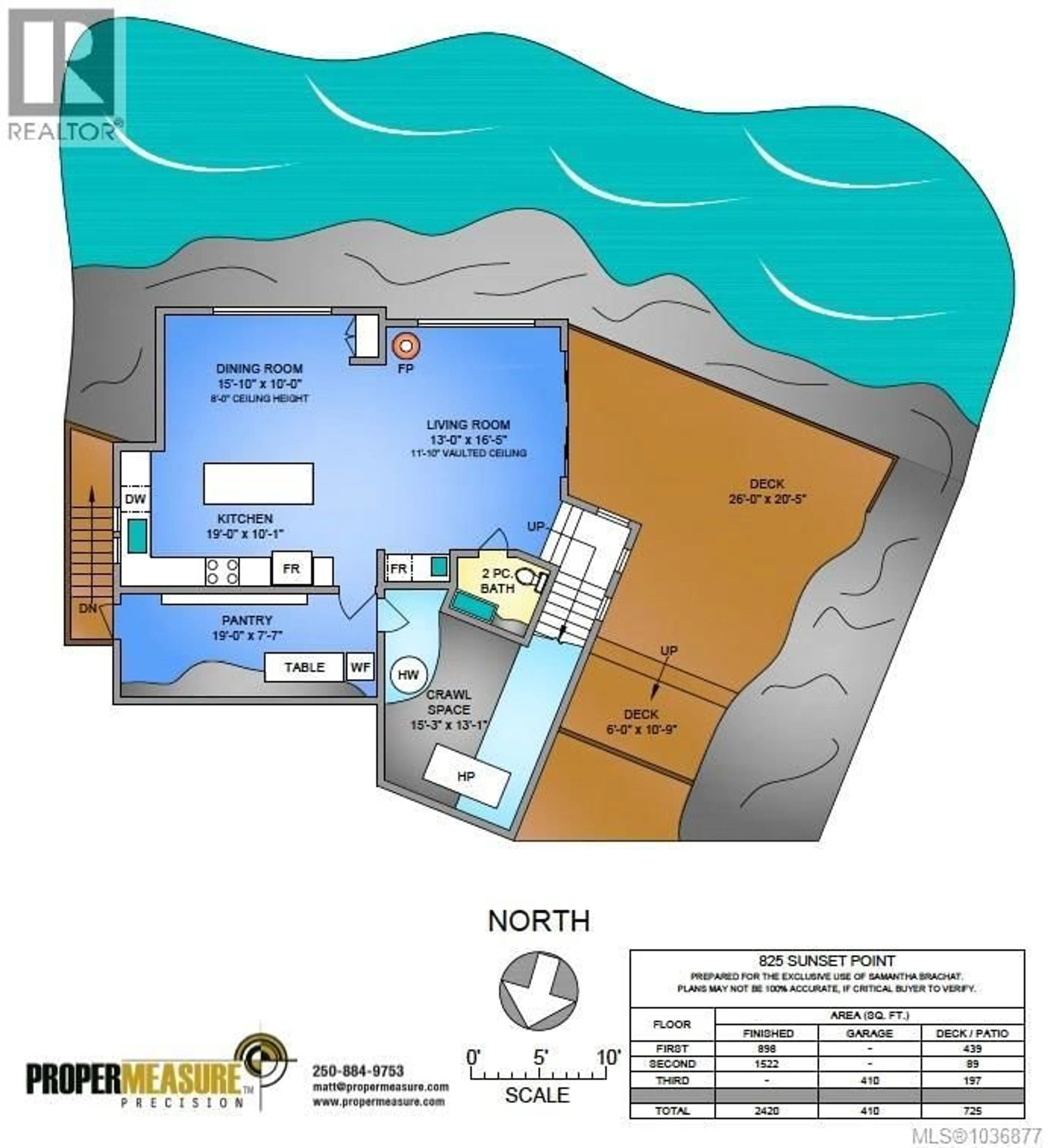 Floor plan for 825 SUNSET POINT, Sooke British Columbia V9Z1N6