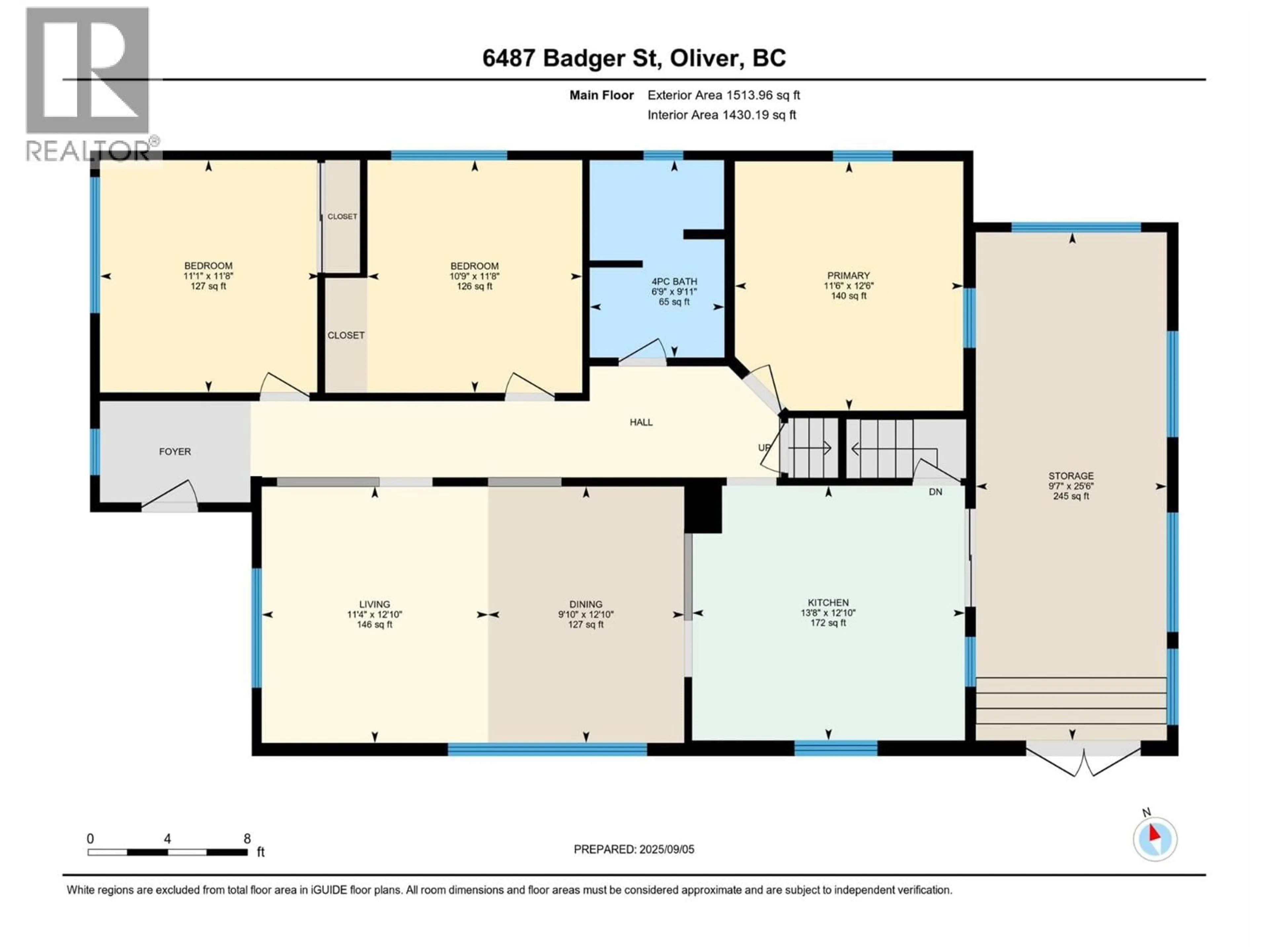 Floor plan for 6487 BADGER STREET, Oliver British Columbia V0H1T3