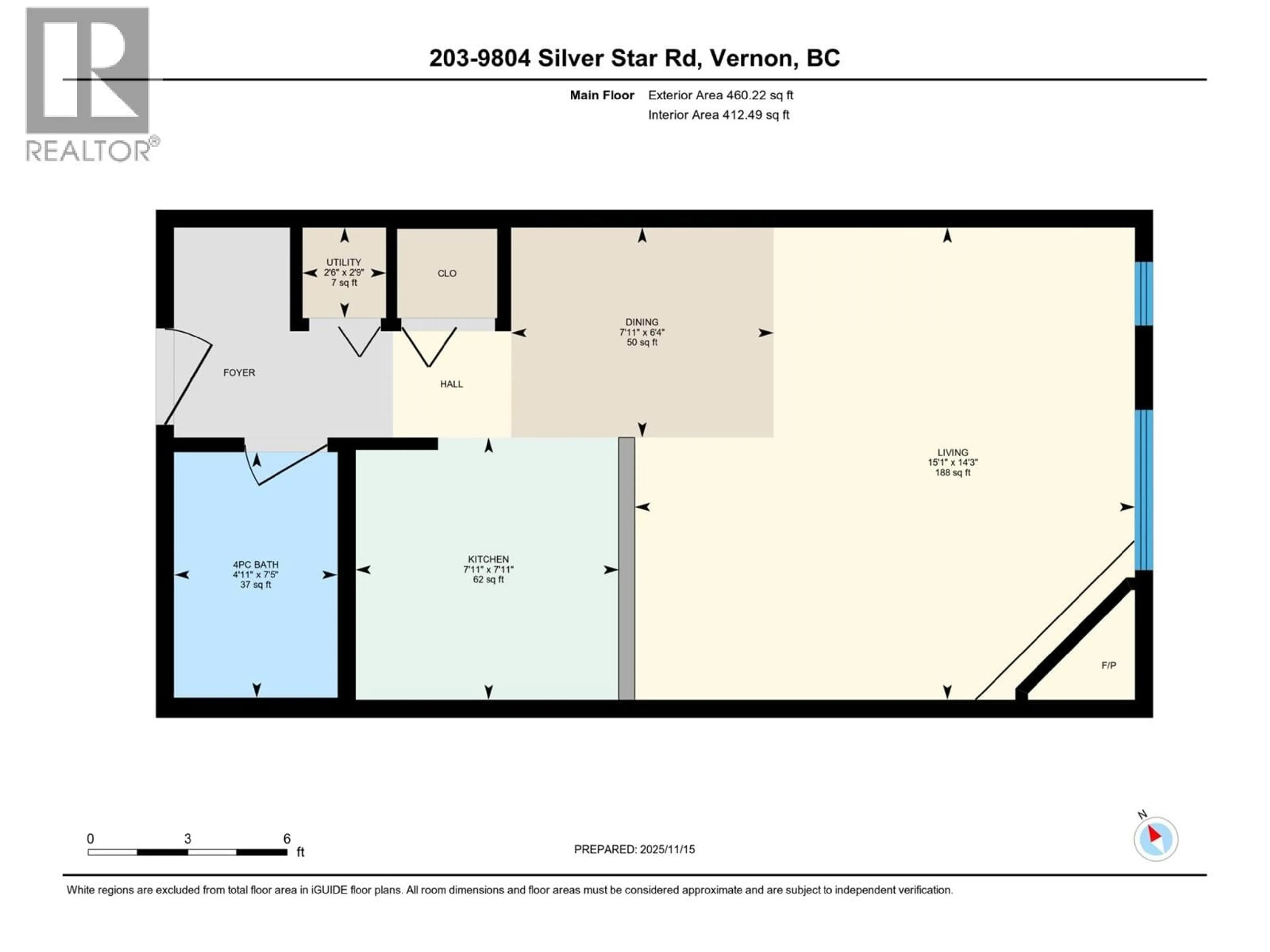 Floor plan for 203 - 9804 SILVER STAR ROAD, Vernon British Columbia V1B3X1
