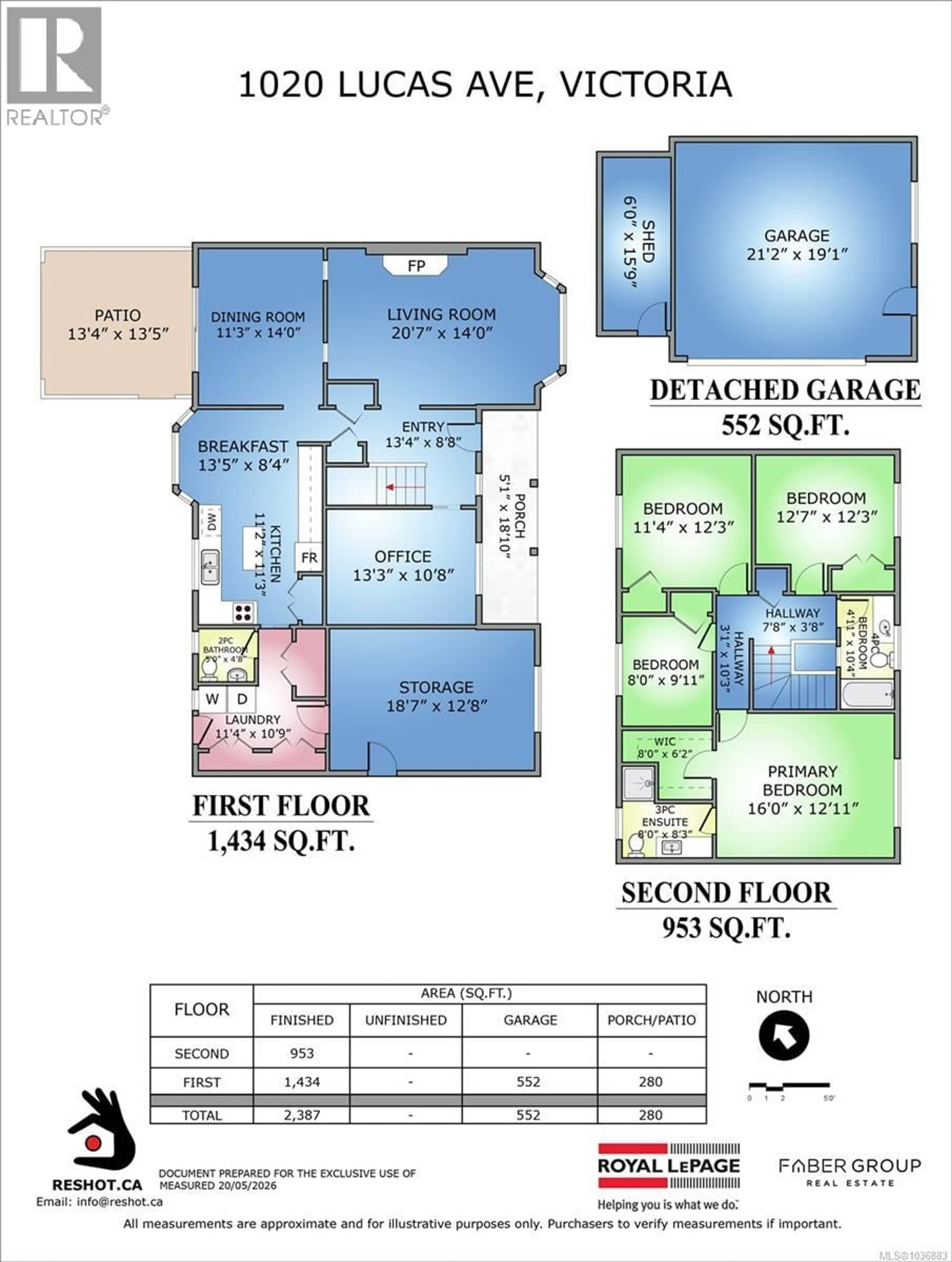 Floor plan for 1020 LUCAS AVENUE, Saanich British Columbia V8X3P7