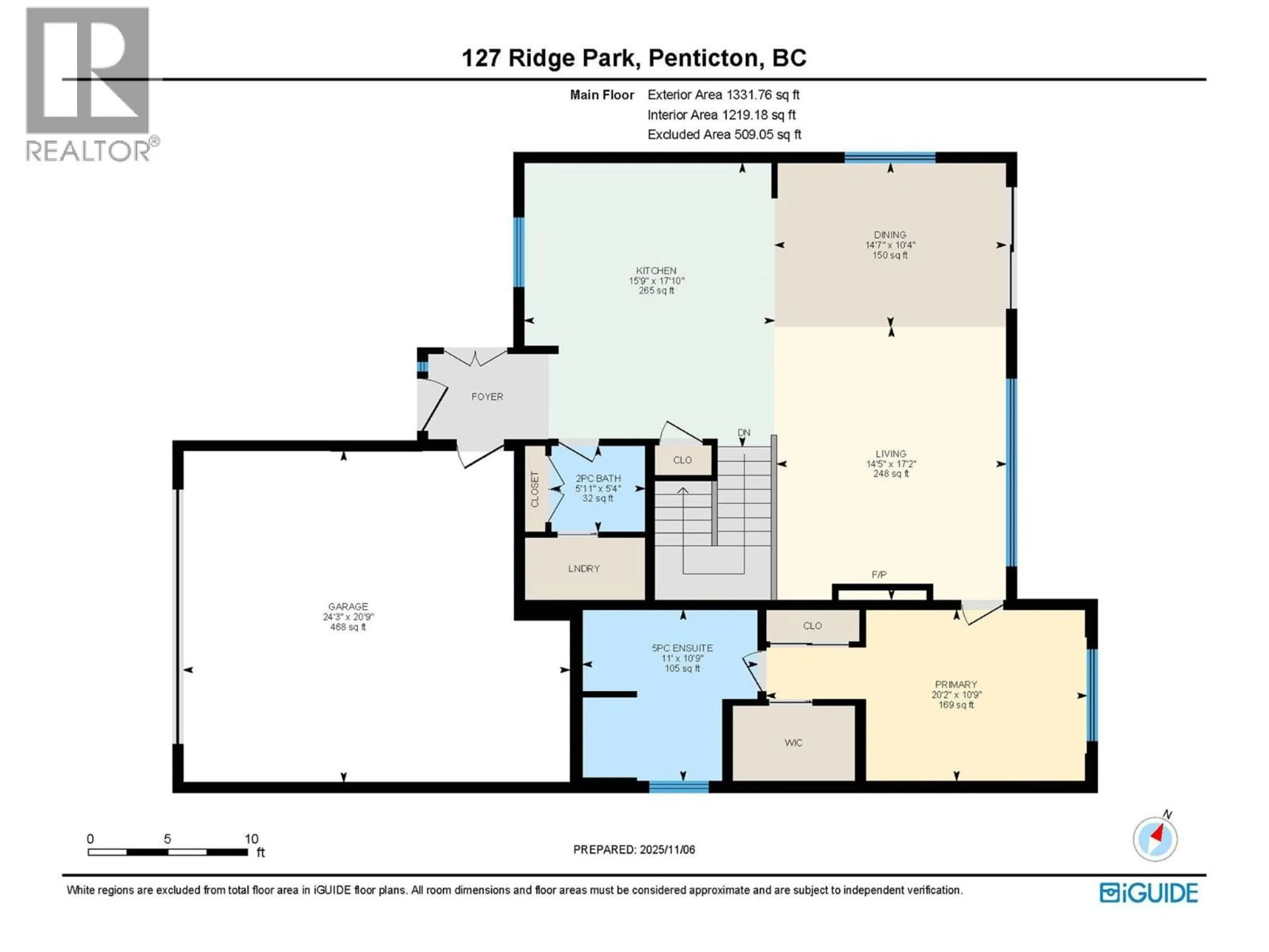 Floor plan for 127 RIDGE PARK, Penticton British Columbia V2A0B1