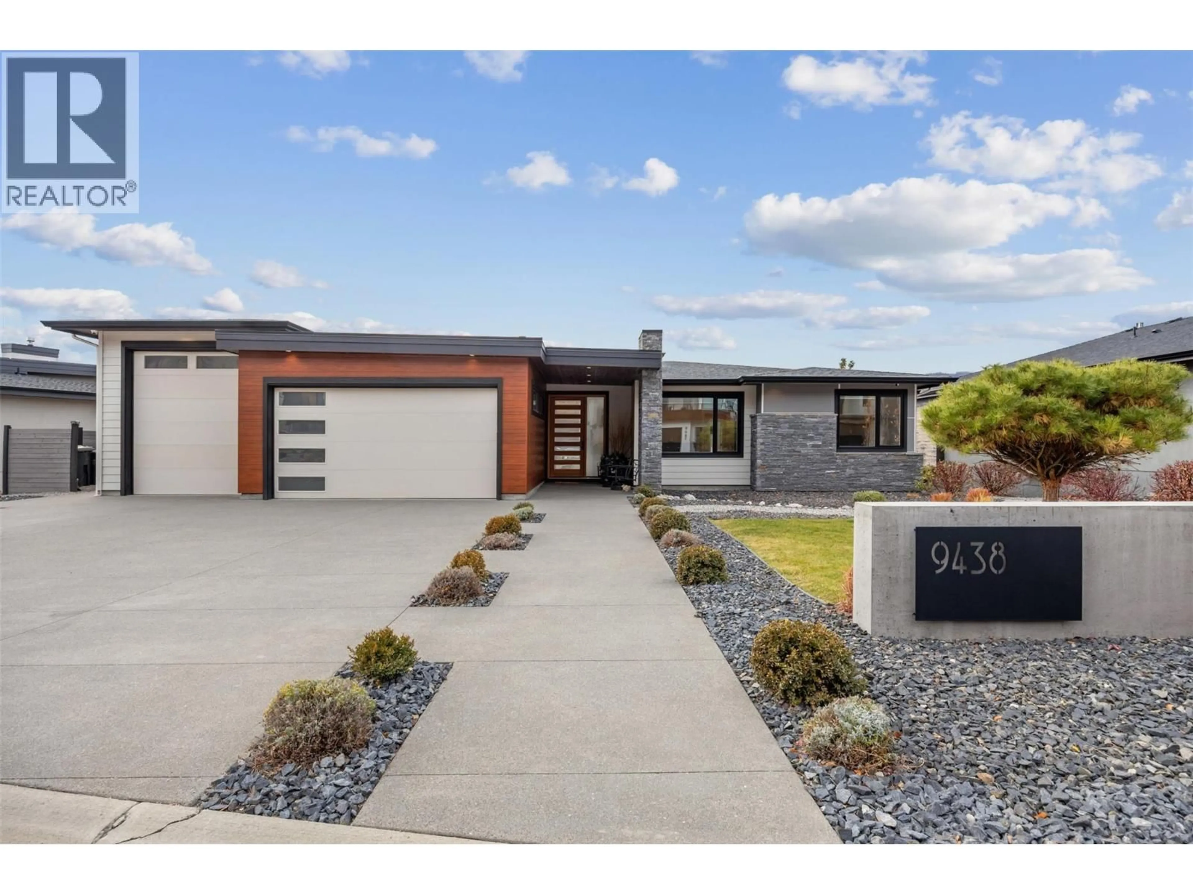 Home with brick exterior material, street for 9438 LEDGESTONE ROAD, Lake Country British Columbia V4V0A4