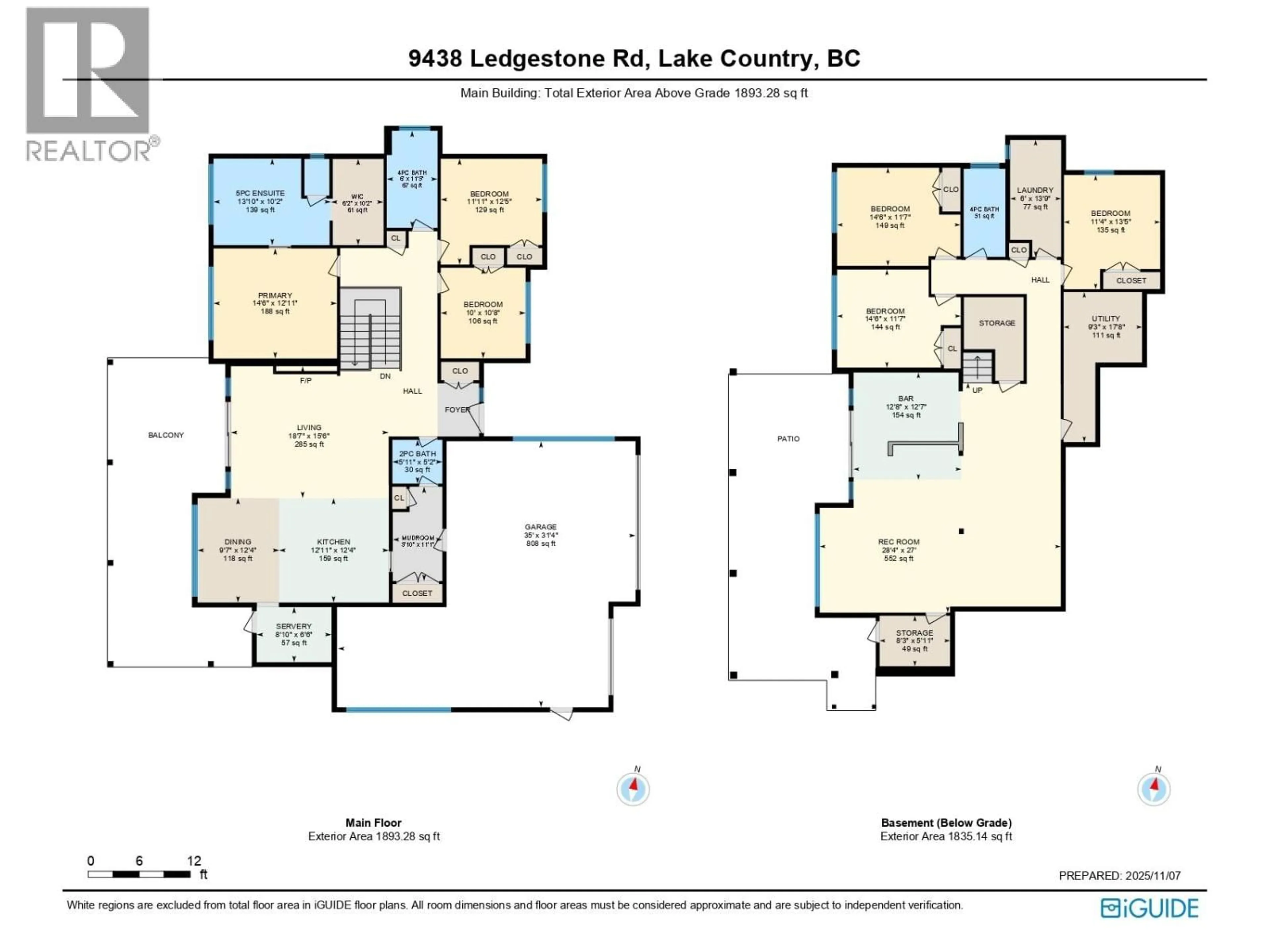 Floor plan for 9438 LEDGESTONE ROAD, Lake Country British Columbia V4V0A4
