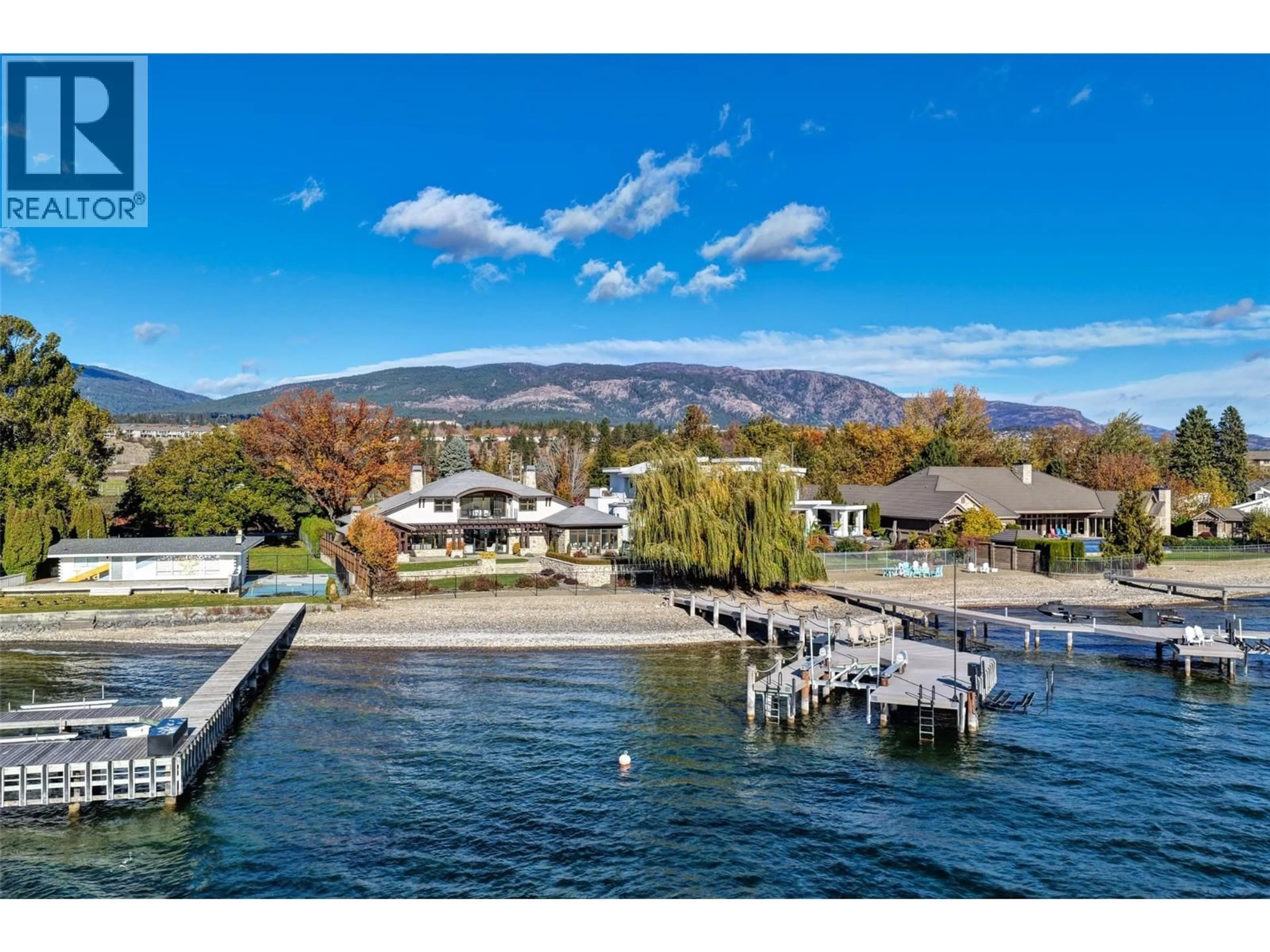 A pic from outside/outdoor area/front of a property/back of a property/a pic from drone, water/lake/river/ocean view for 2423 WHITWORTH ROAD, West Kelowna British Columbia V4T2K4