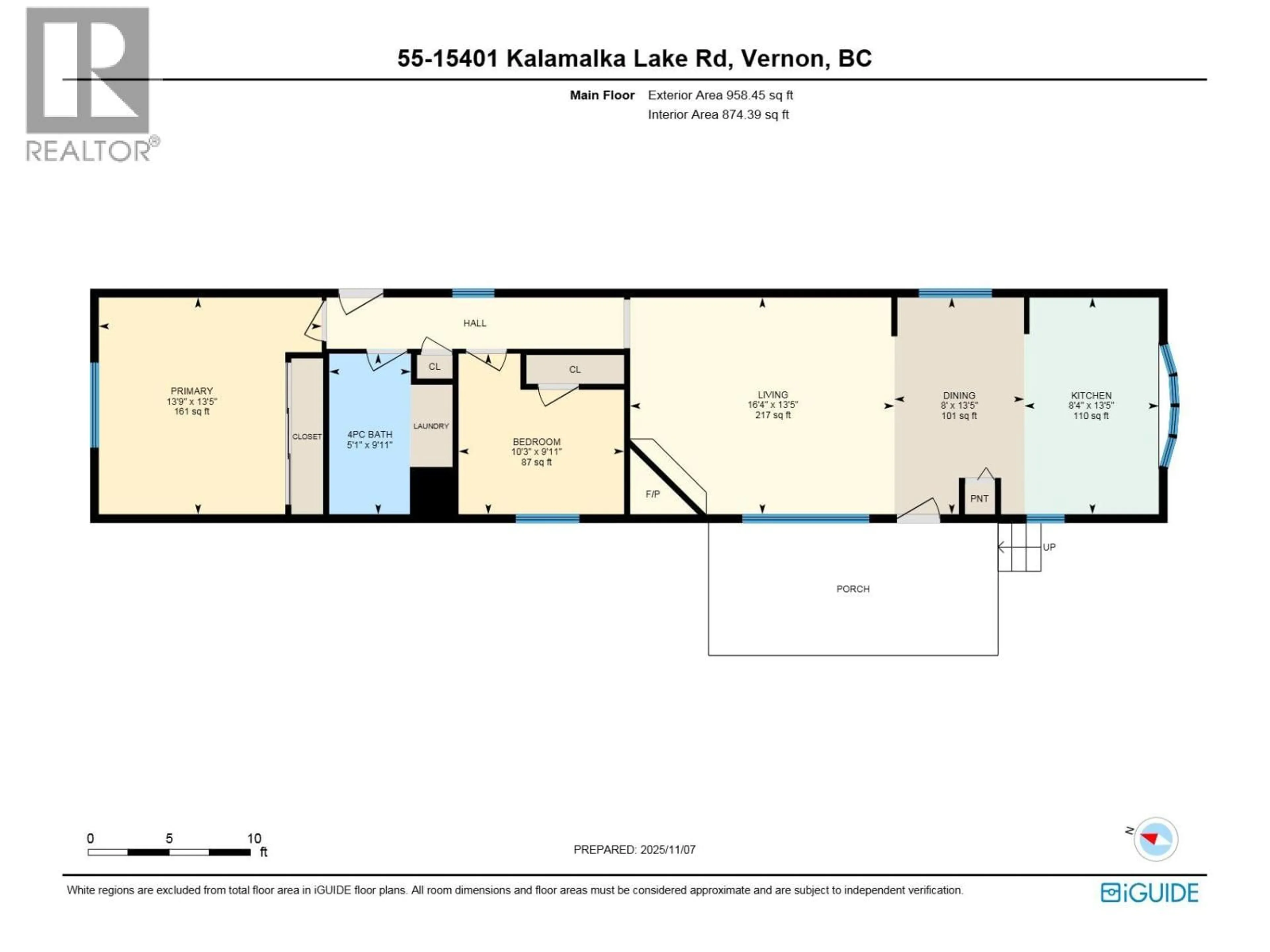 Floor plan for 55 - 15401 KALAMALKA ROAD, Coldstream British Columbia V1B1Z3