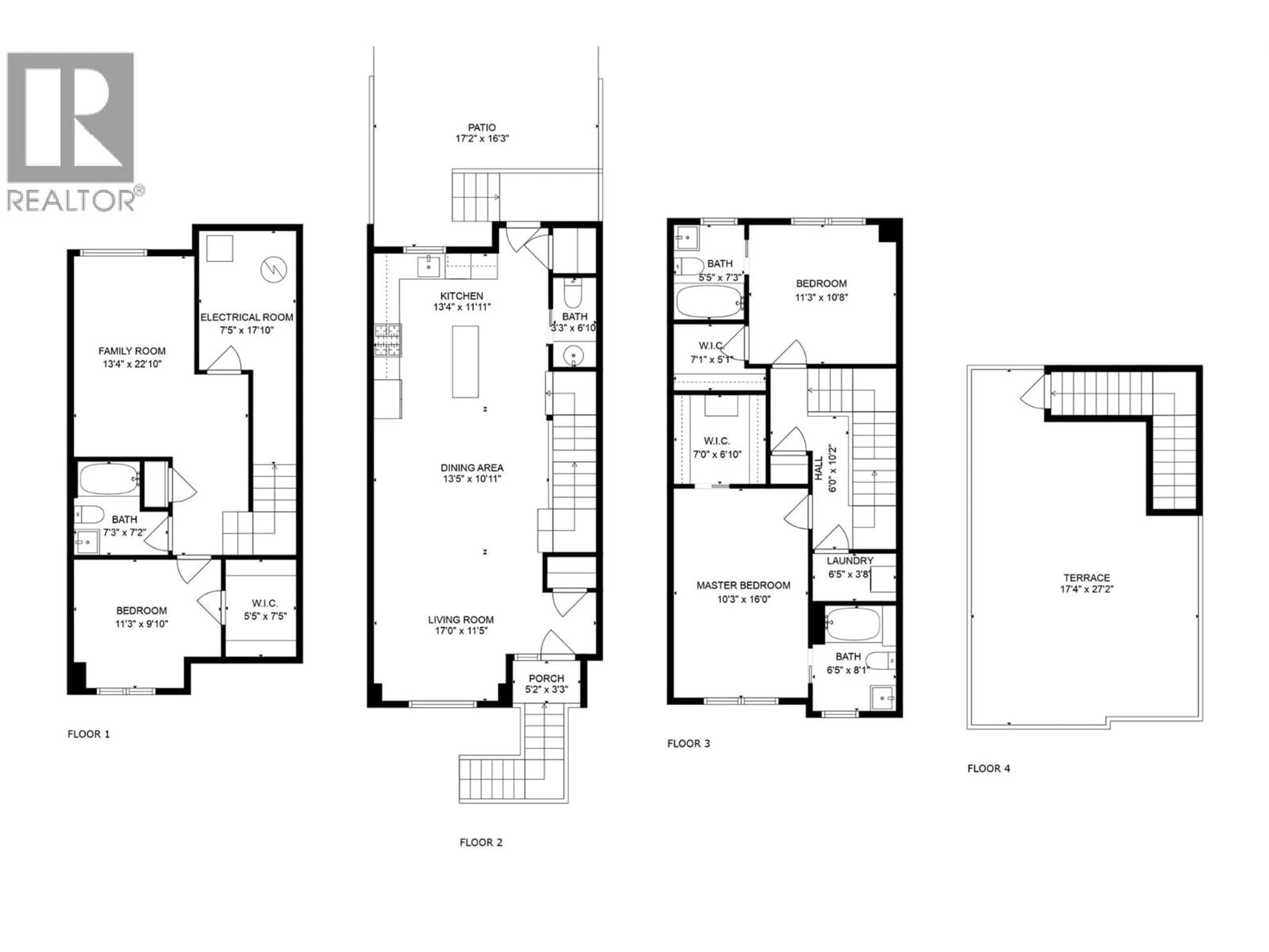 Floor plan for 3 - 2825 RICHTER STREET, Kelowna British Columbia V1Y2R6