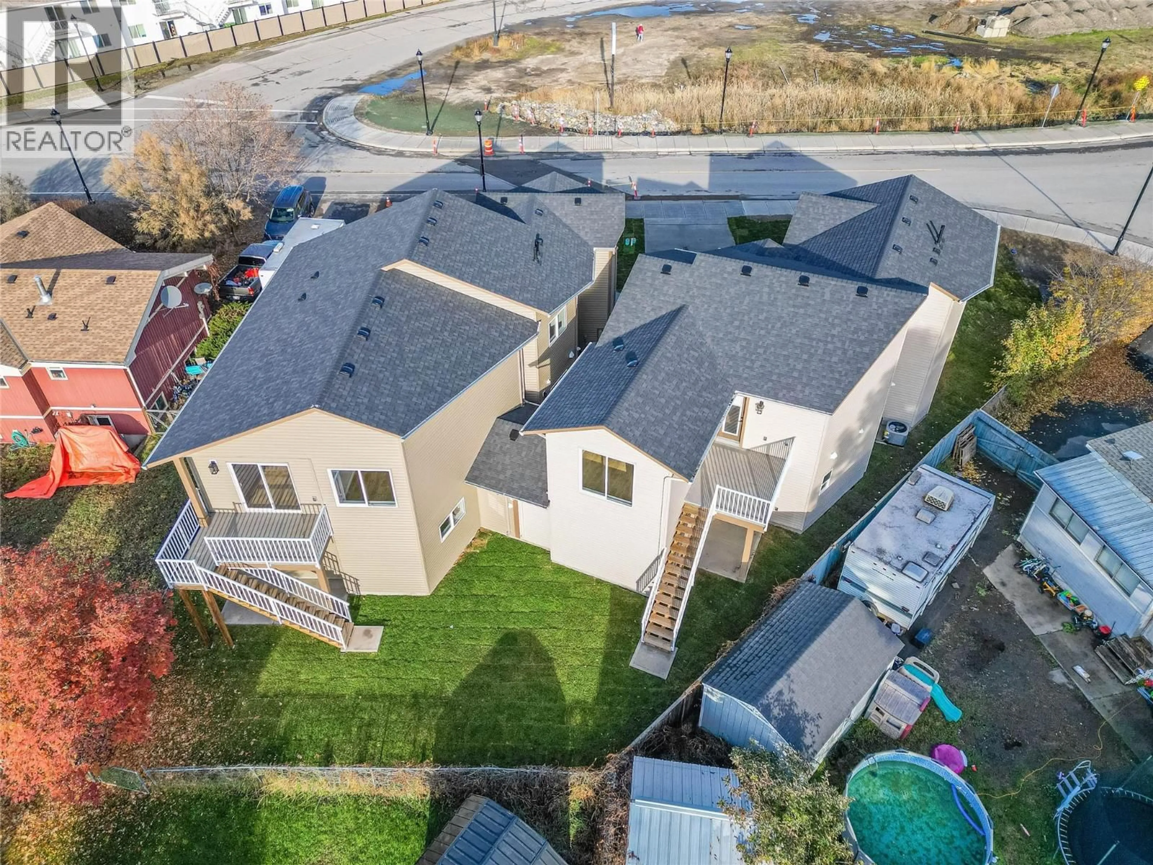 A pic from outside/outdoor area/front of a property/back of a property/a pic from drone, street for 302 BROOKE DRIVE, Chase British Columbia V0E1M0