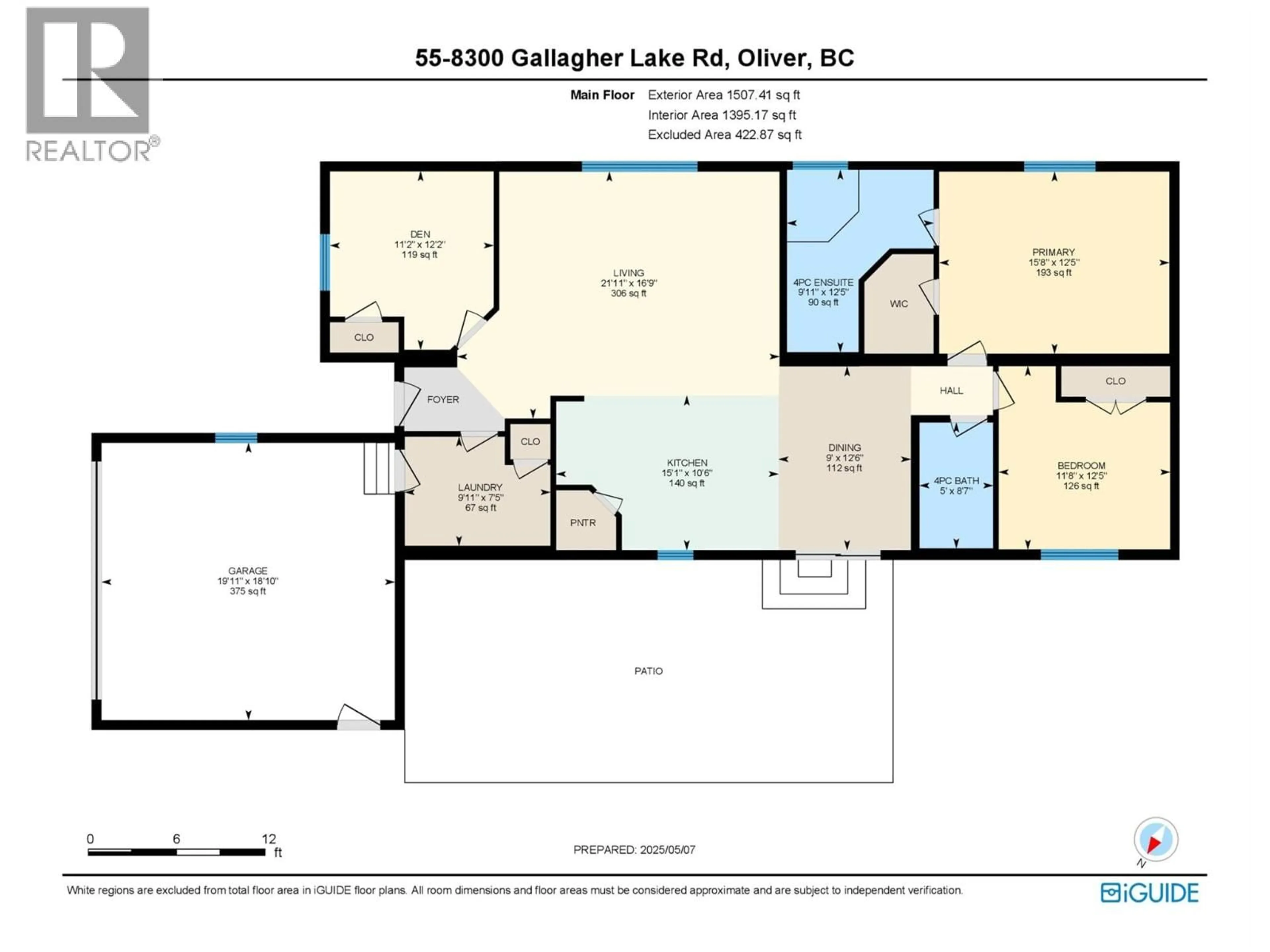 Floor plan for 55 - 8300 GALLAGHER LAKE FRONTAGE ROAD, Oliver British Columbia V0H1T2