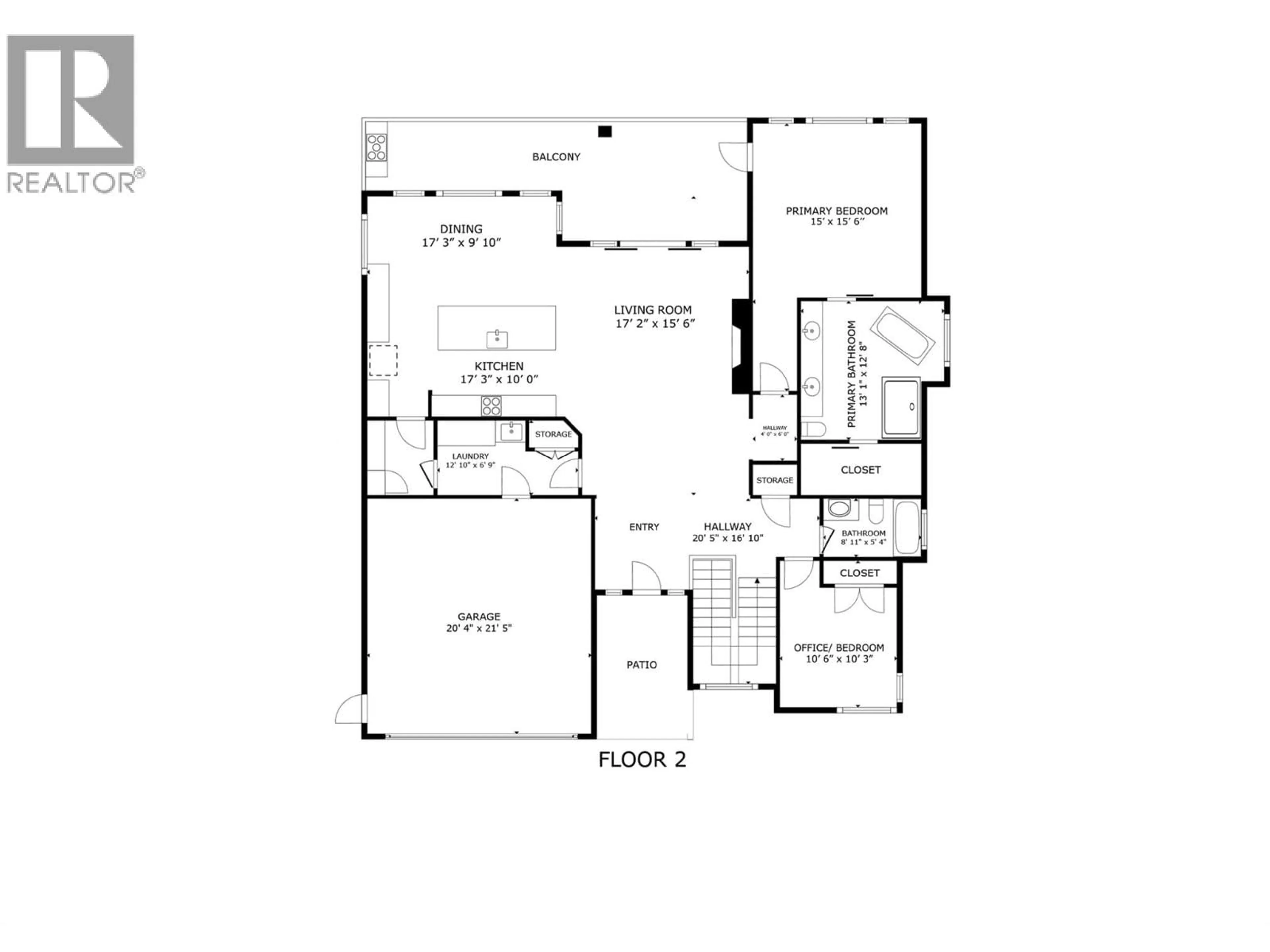 Floor plan for 3452 BLUE GRASS LANE, Kelowna British Columbia V1V3G1