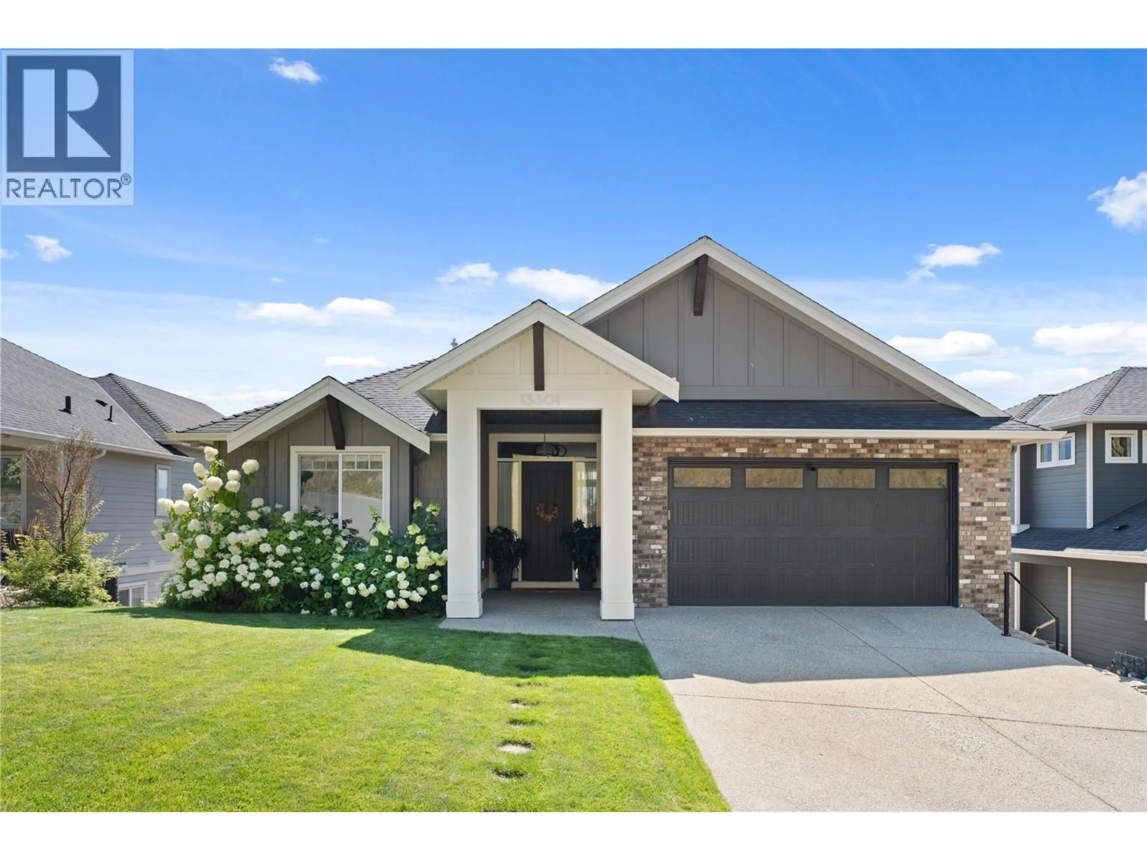 Home with brick exterior material, street for 13301 APEX LANE, Lake Country British Columbia V4V2W3