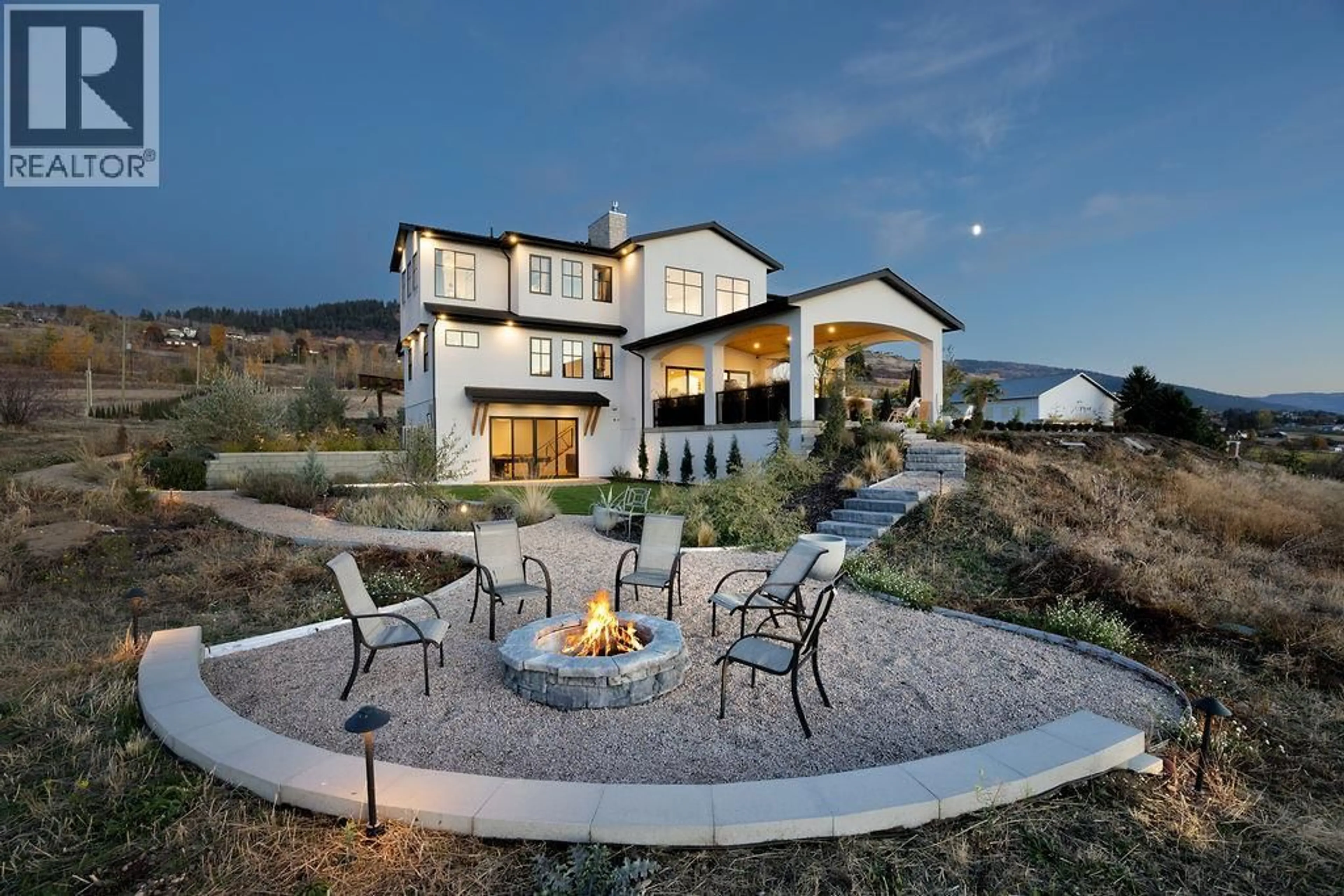 Patio, mountain view for 7236 L & A ROAD, Vernon British Columbia V1B3S8