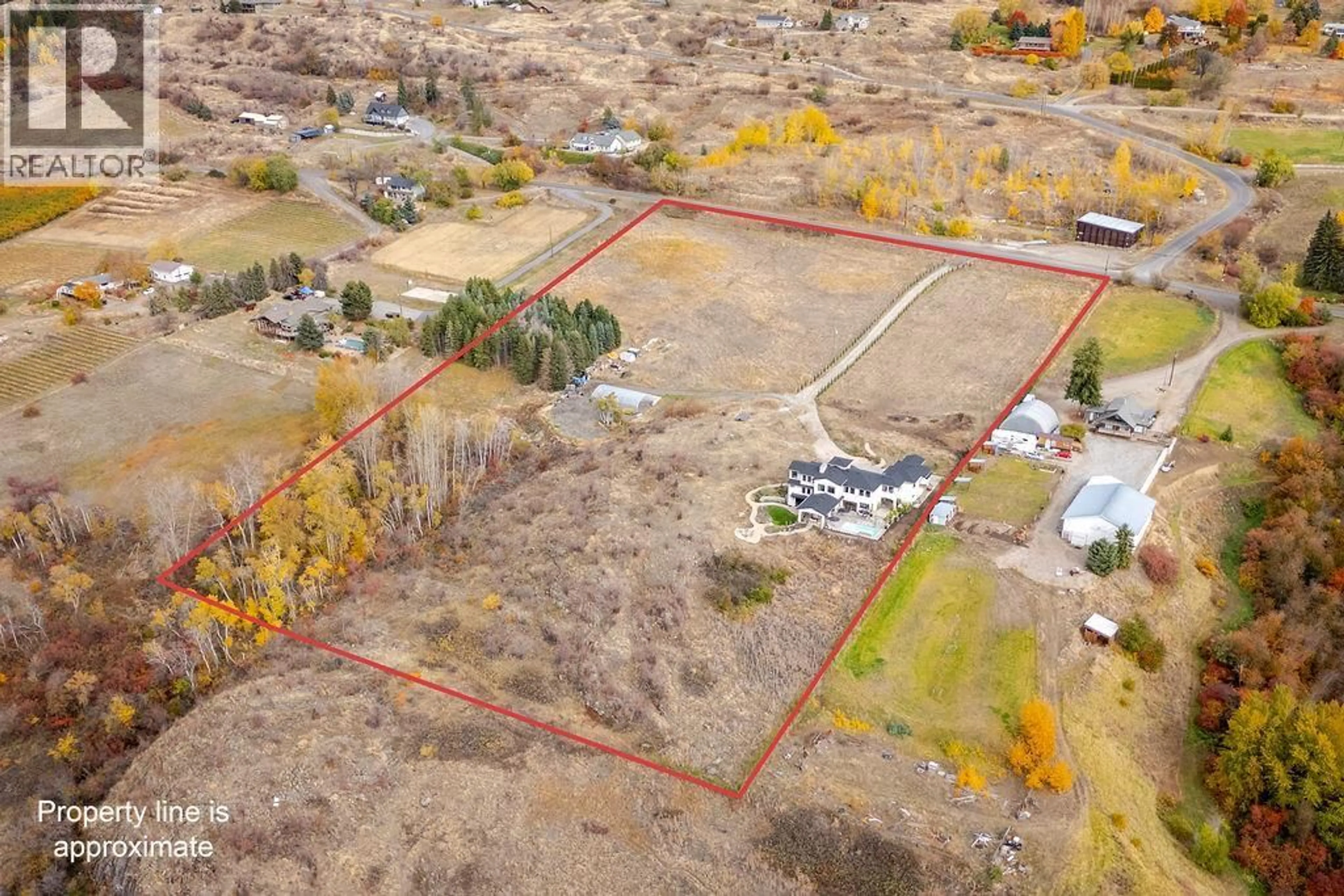 A pic from outside/outdoor area/front of a property/back of a property/a pic from drone, unknown for 7236 L & A ROAD, Vernon British Columbia V1B3S8
