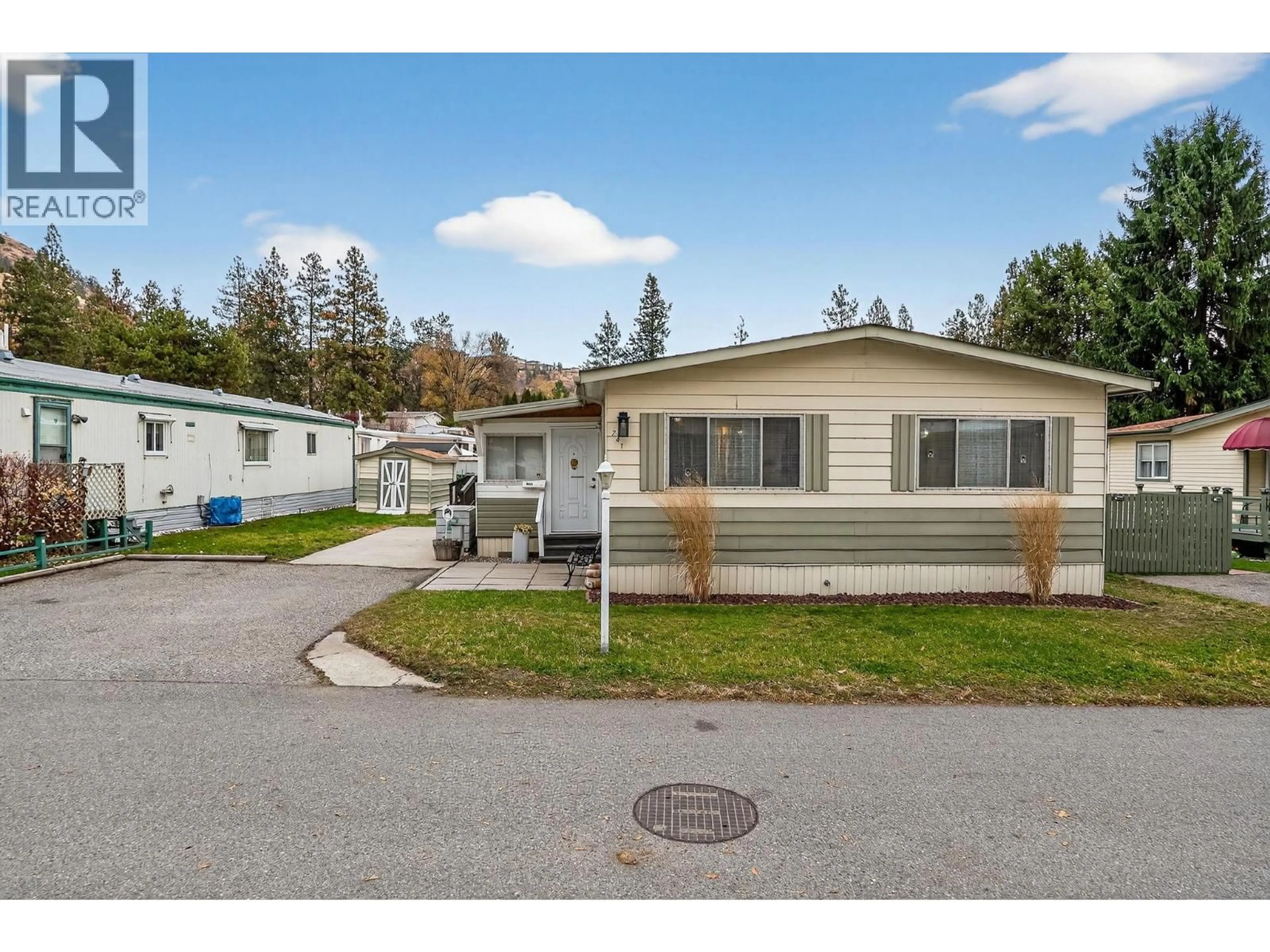 Home with vinyl exterior material, street for 241 - 1999 97 HIGHWAY SOUTH, West Kelowna British Columbia V1Z1B2