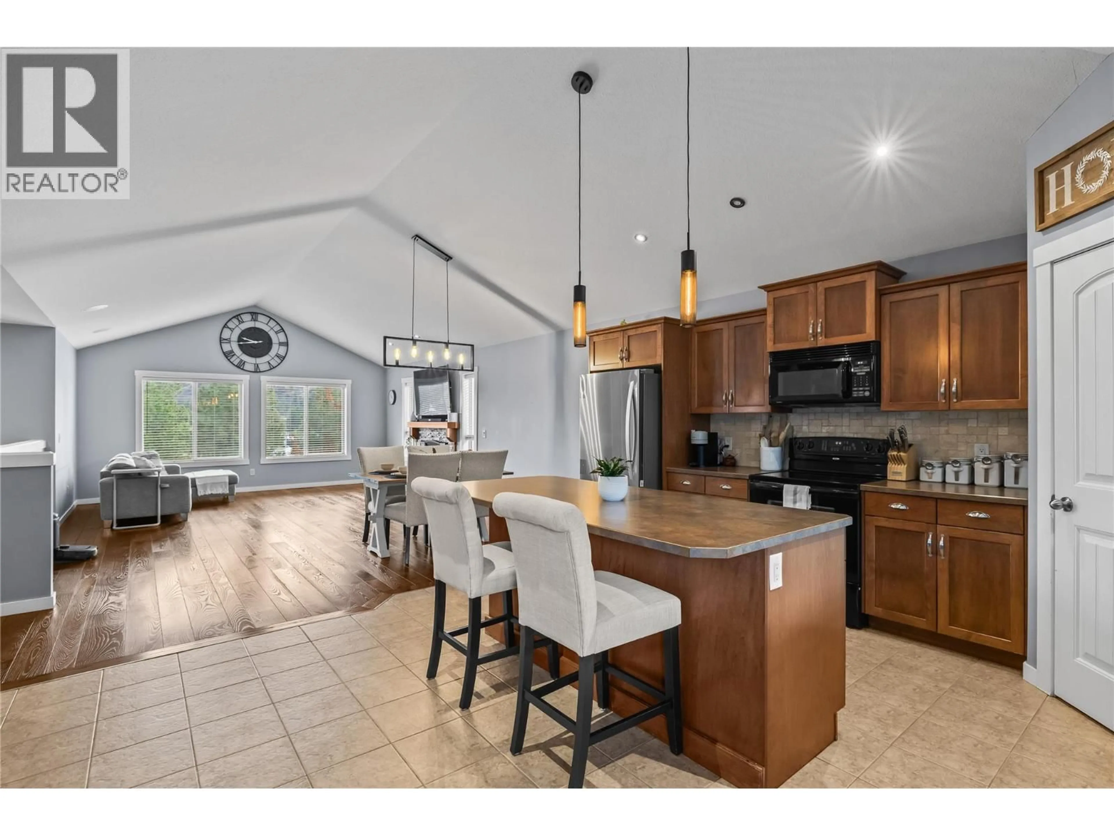 Open concept kitchen, ceramic/tile floor for 2866 AUBURN ROAD, West Kelowna British Columbia V4T3B2