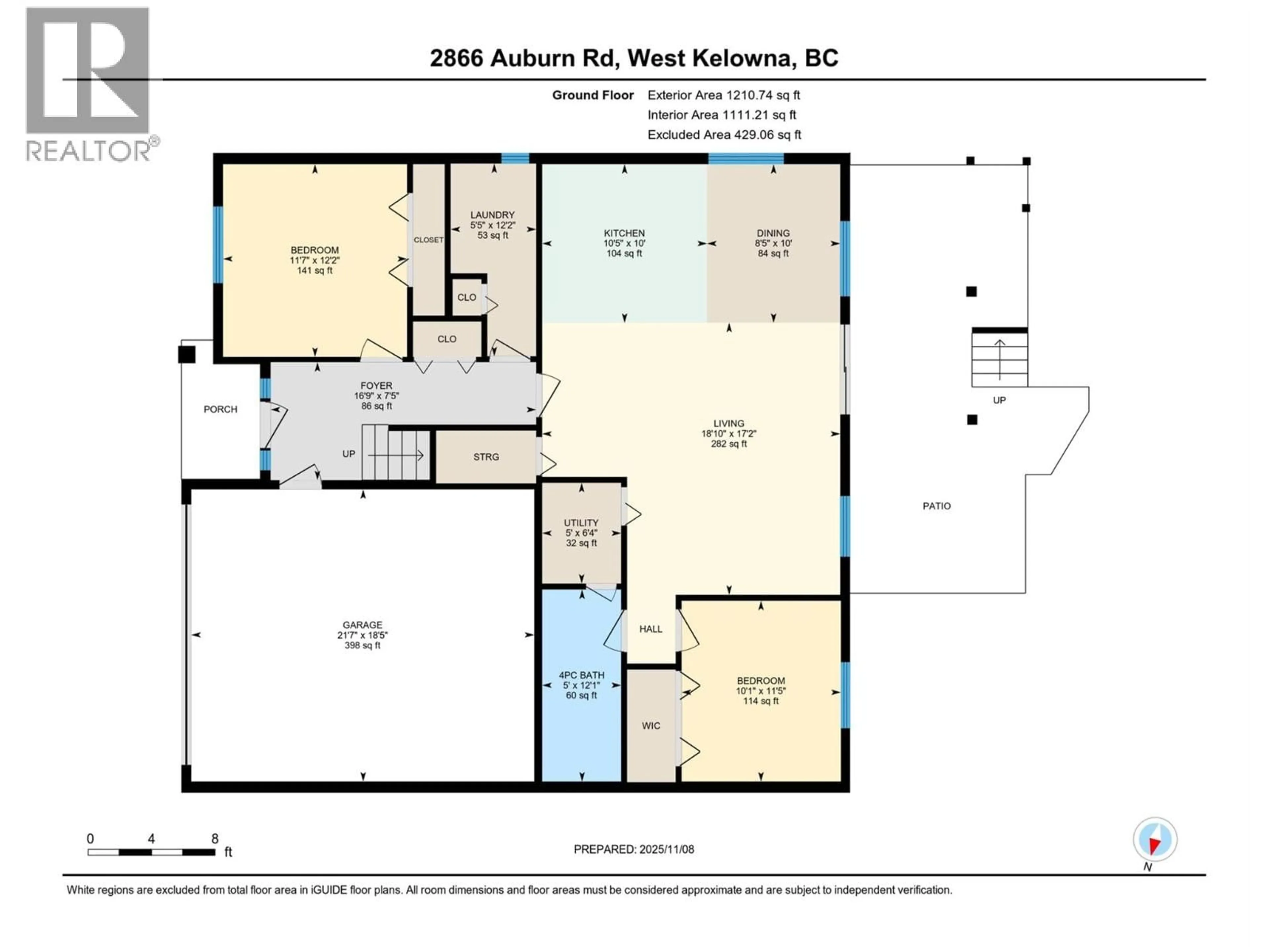 Floor plan for 2866 AUBURN ROAD, West Kelowna British Columbia V4T3B2