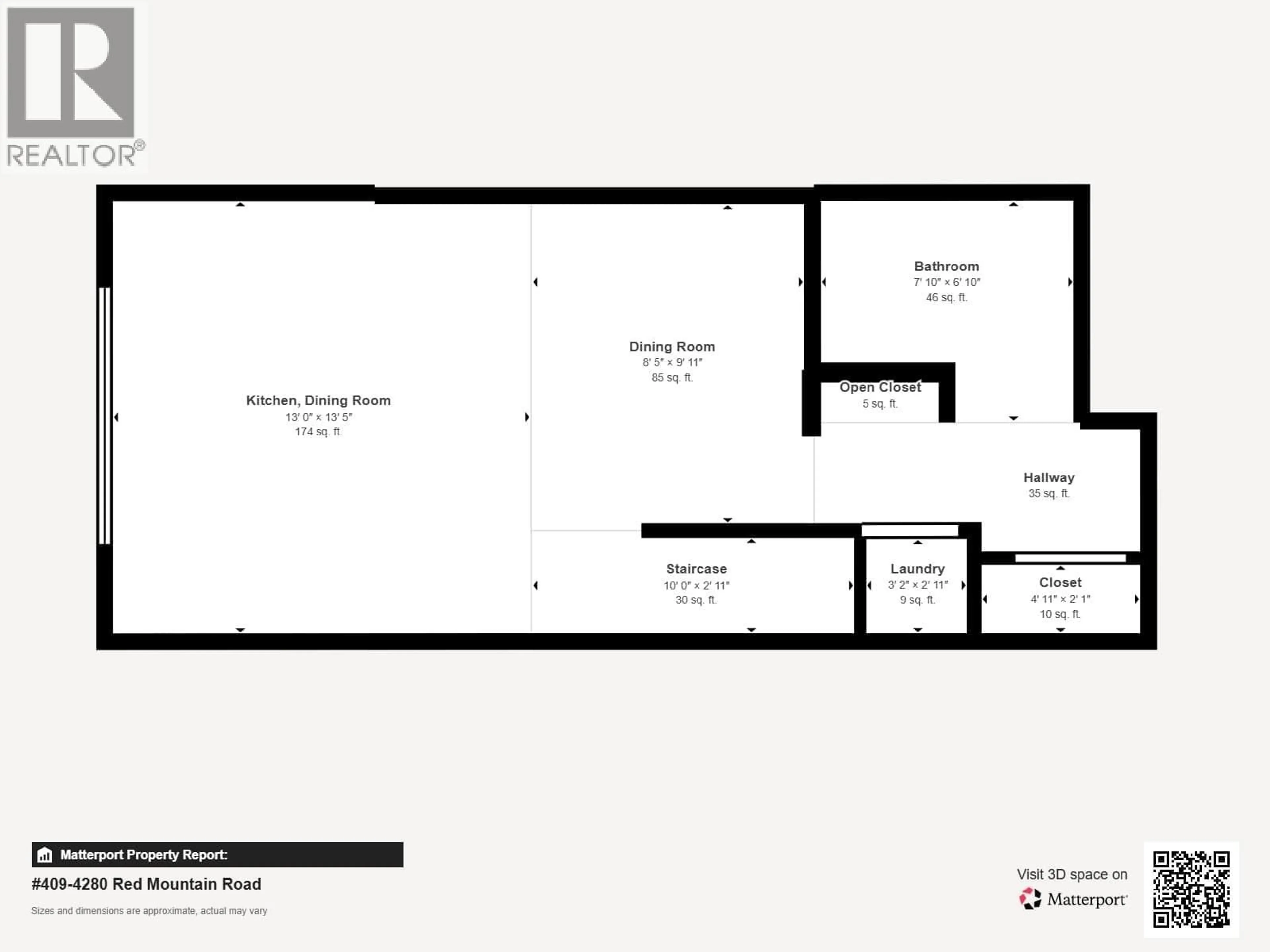 Floor plan for 409 - 4280 RED MOUNTAIN ROAD, Rossland British Columbia V0G1Y0
