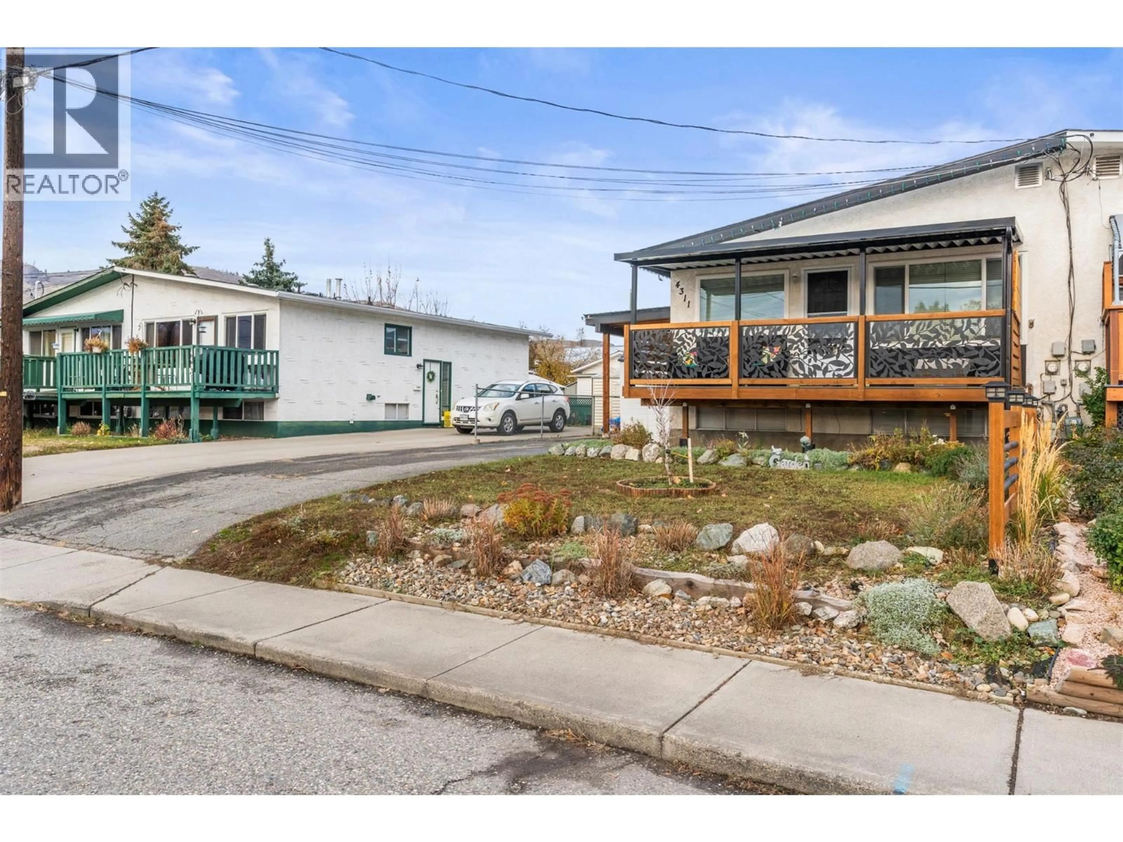 A pic from outside/outdoor area/front of a property/back of a property/a pic from drone, street for 4311 15TH AVENUE, Vernon British Columbia V1T6Y1