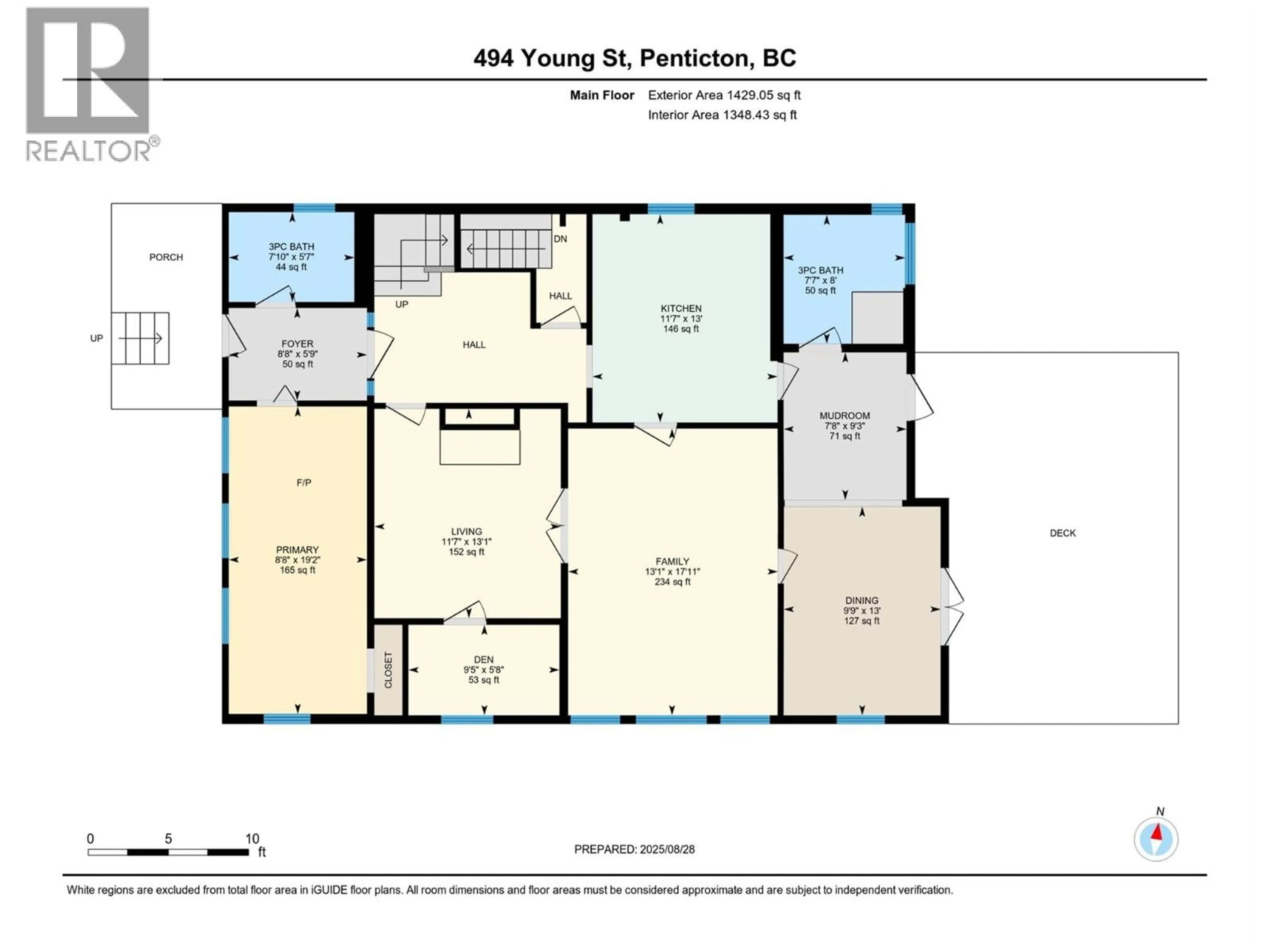 Floor plan for 494 YOUNG STREET, Penticton British Columbia V2A5T1