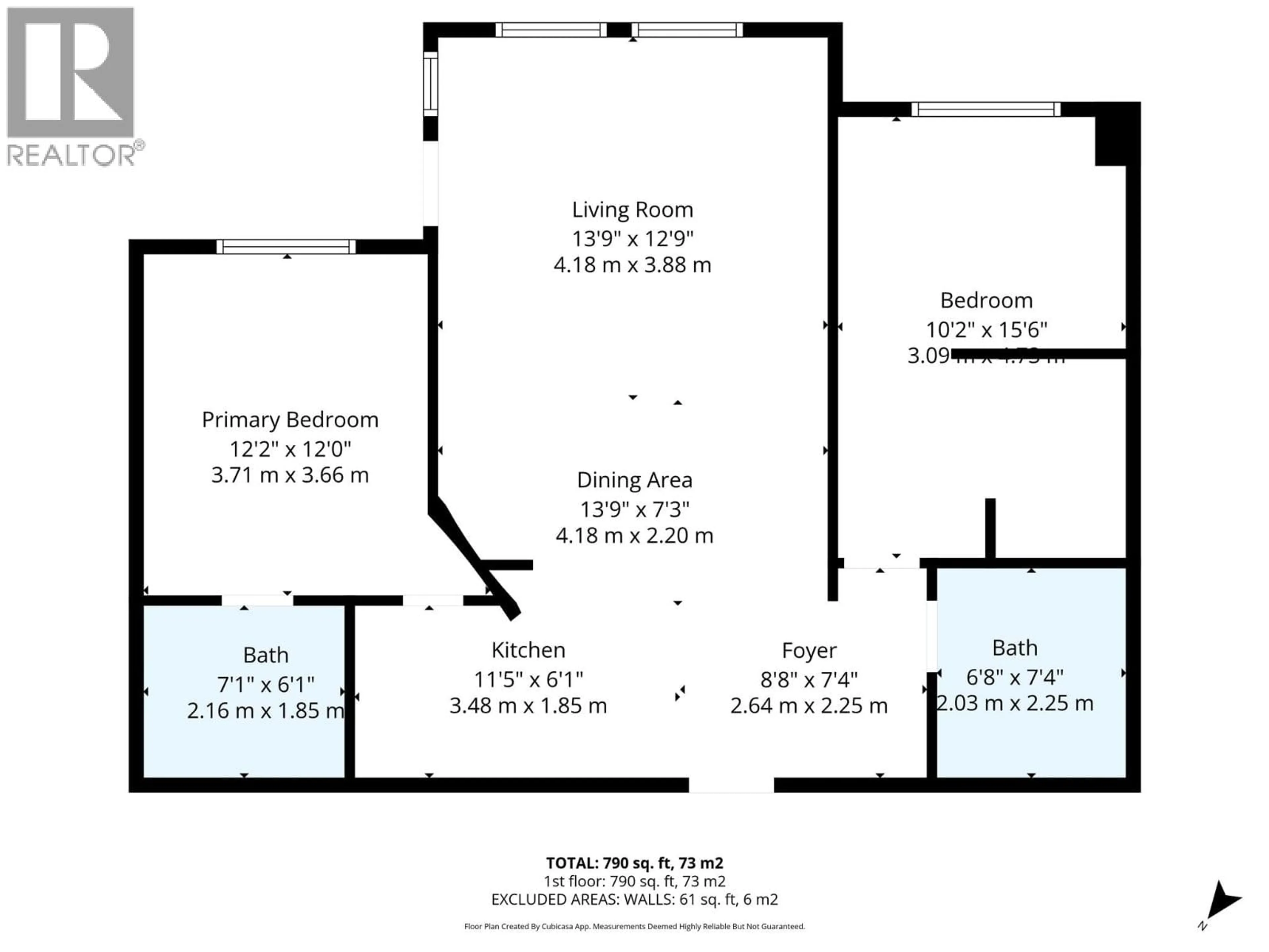 Floor plan for 121 - 5258 HIGHLINE DRIVE, Fernie British Columbia V0B1M6