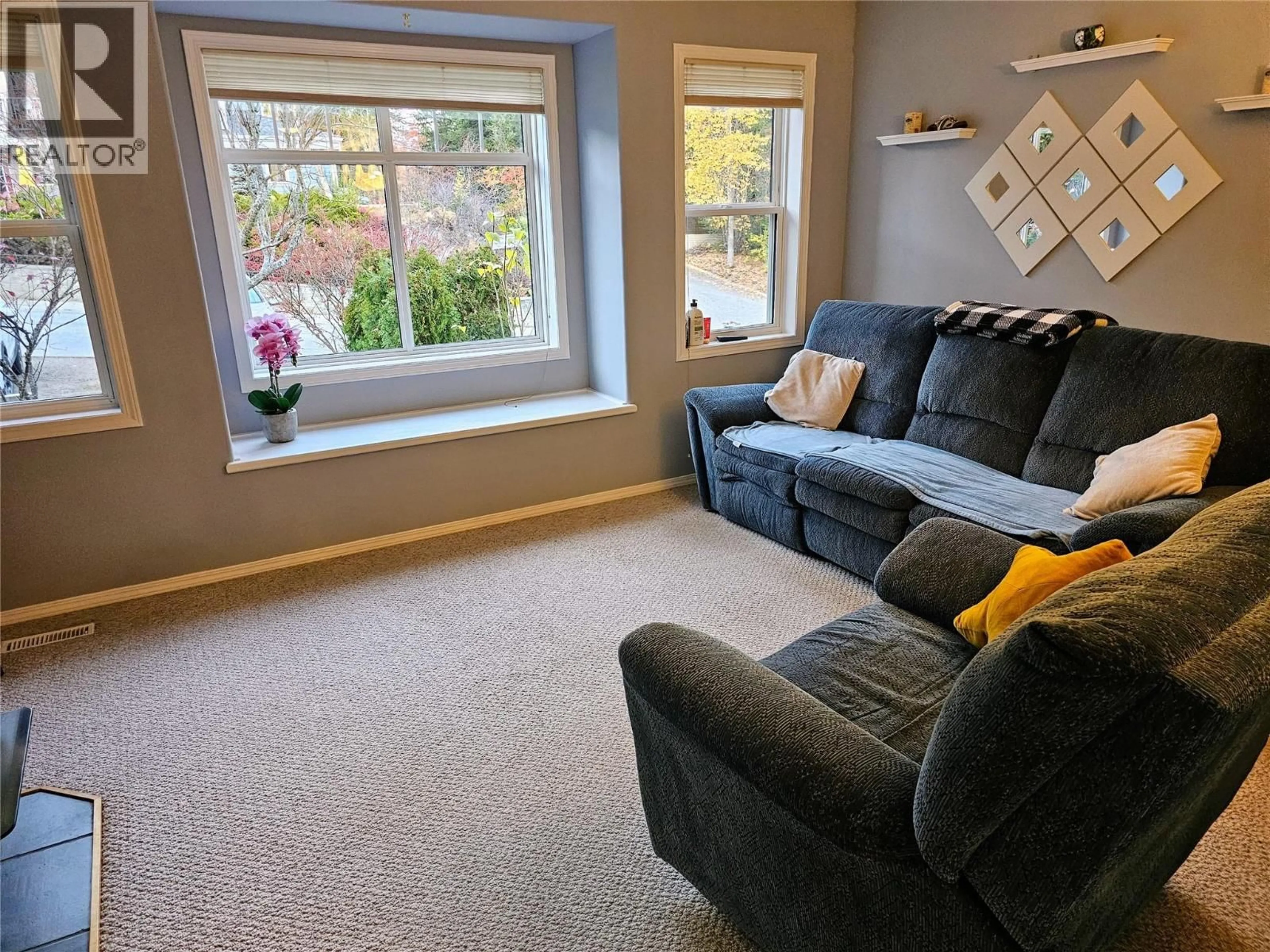 Living room with furniture, carpet floor for 493 RICHARDS STREET WEST, Nelson British Columbia V1L3K2