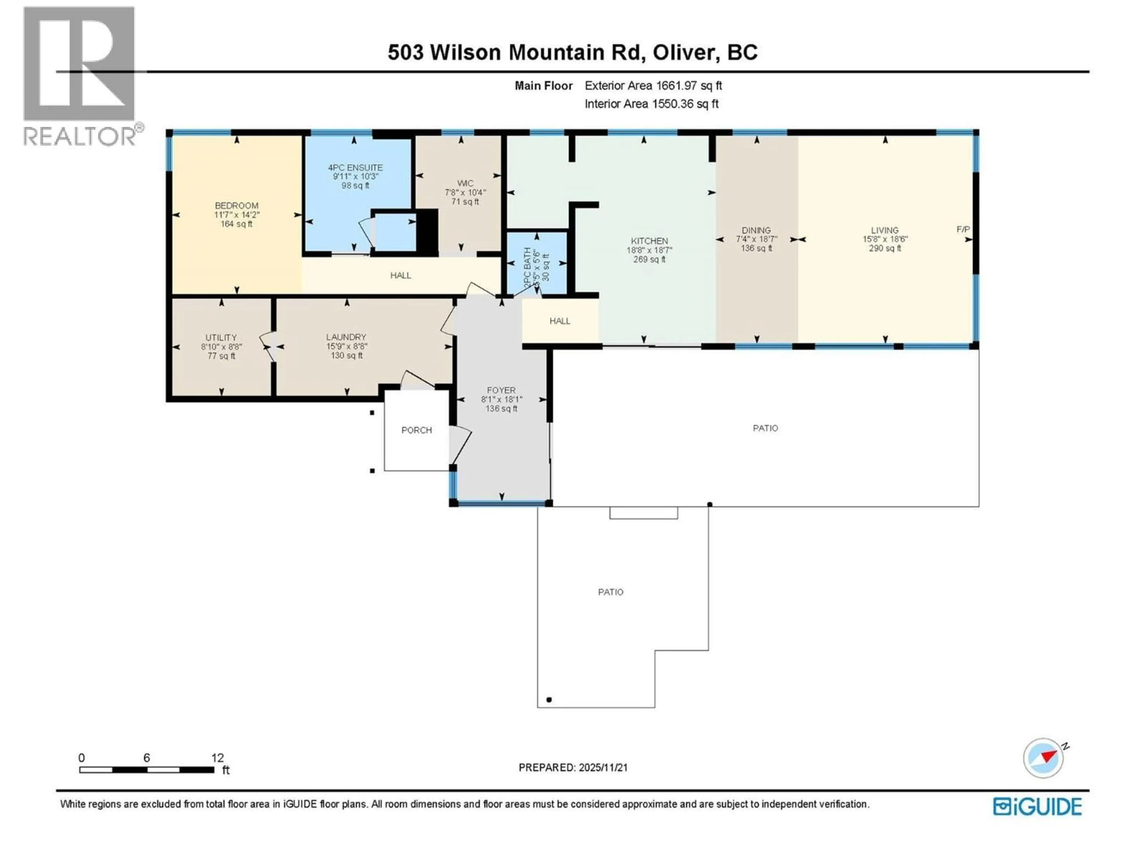Floor plan for 503 WILSON MOUNTAIN ROAD, Oliver British Columbia V0H1T5