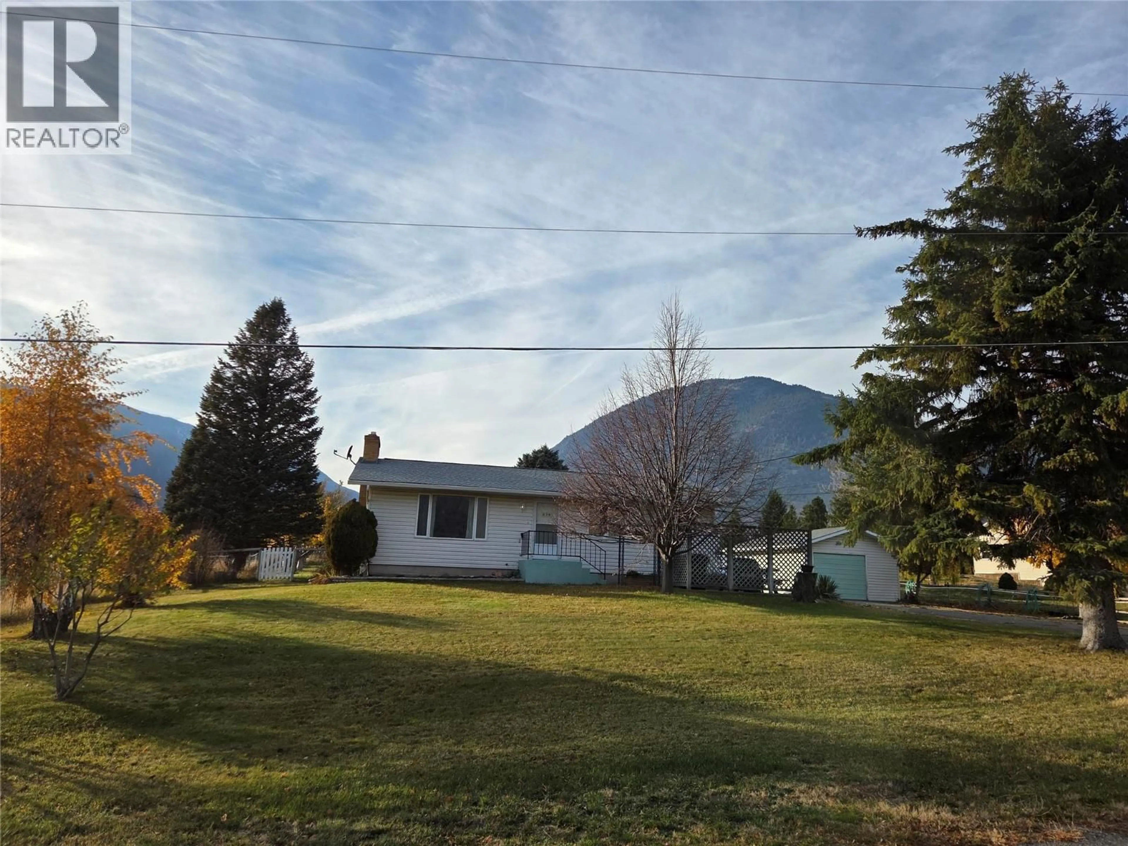 A pic from outside/outdoor area/front of a property/back of a property/a pic from drone, mountain view for 634 MORRISON DRIVE, Keremeos British Columbia V0X1N5
