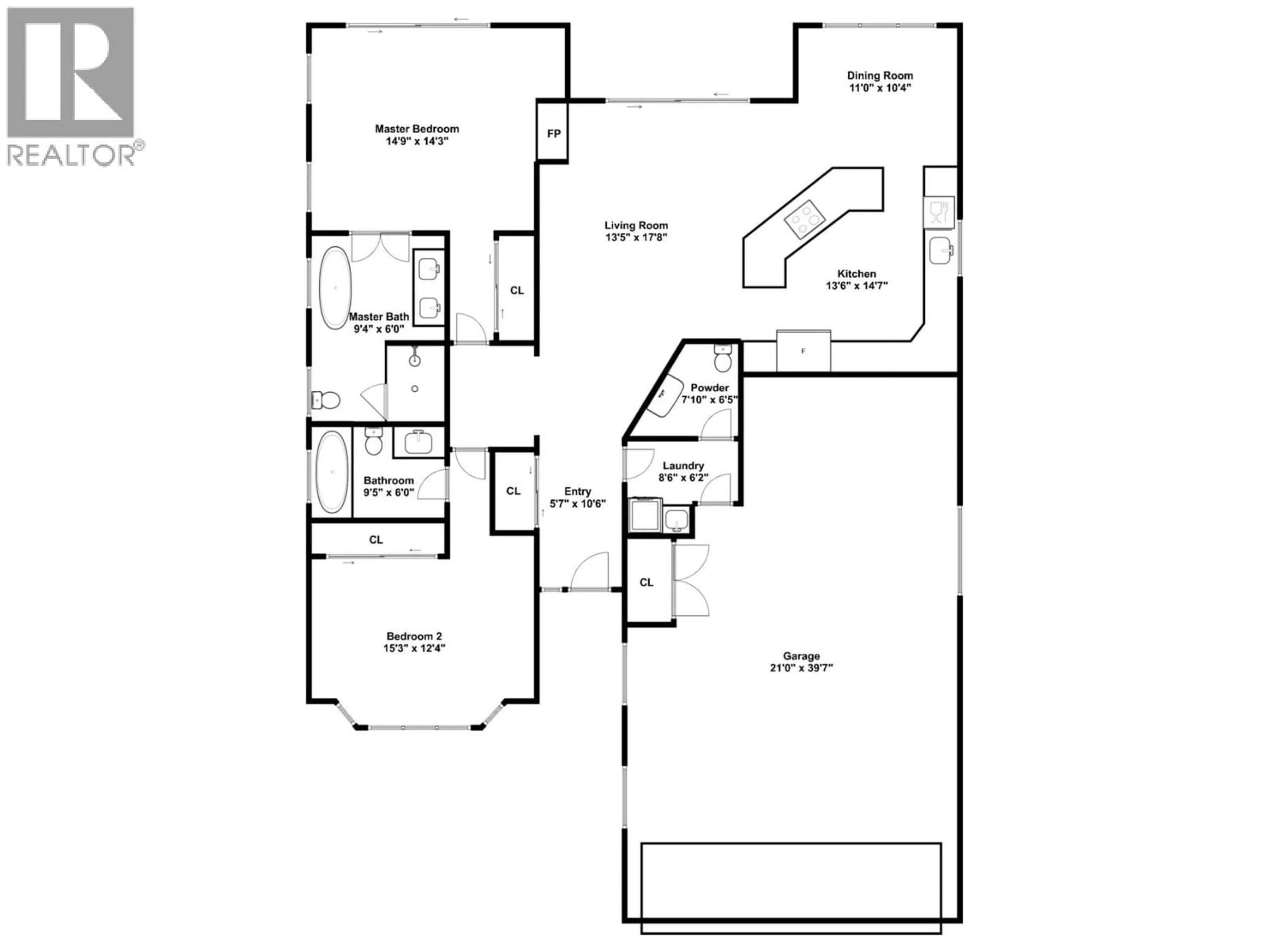 Floor plan for 208 - 665 COOK ROAD, Kelowna British Columbia V1W4T4