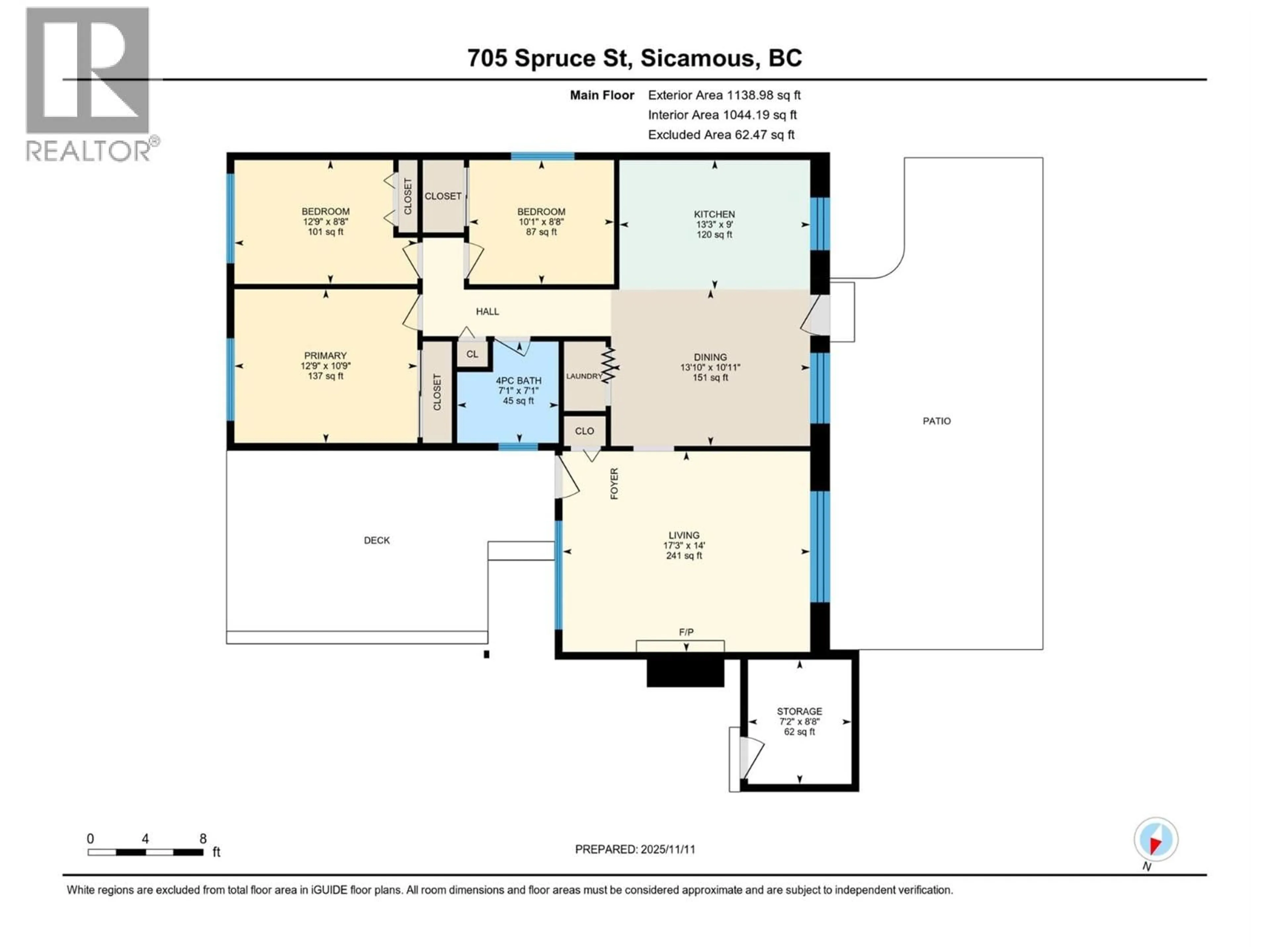 Floor plan for 705 SPRUCE STREET, Sicamous British Columbia V0E2V0