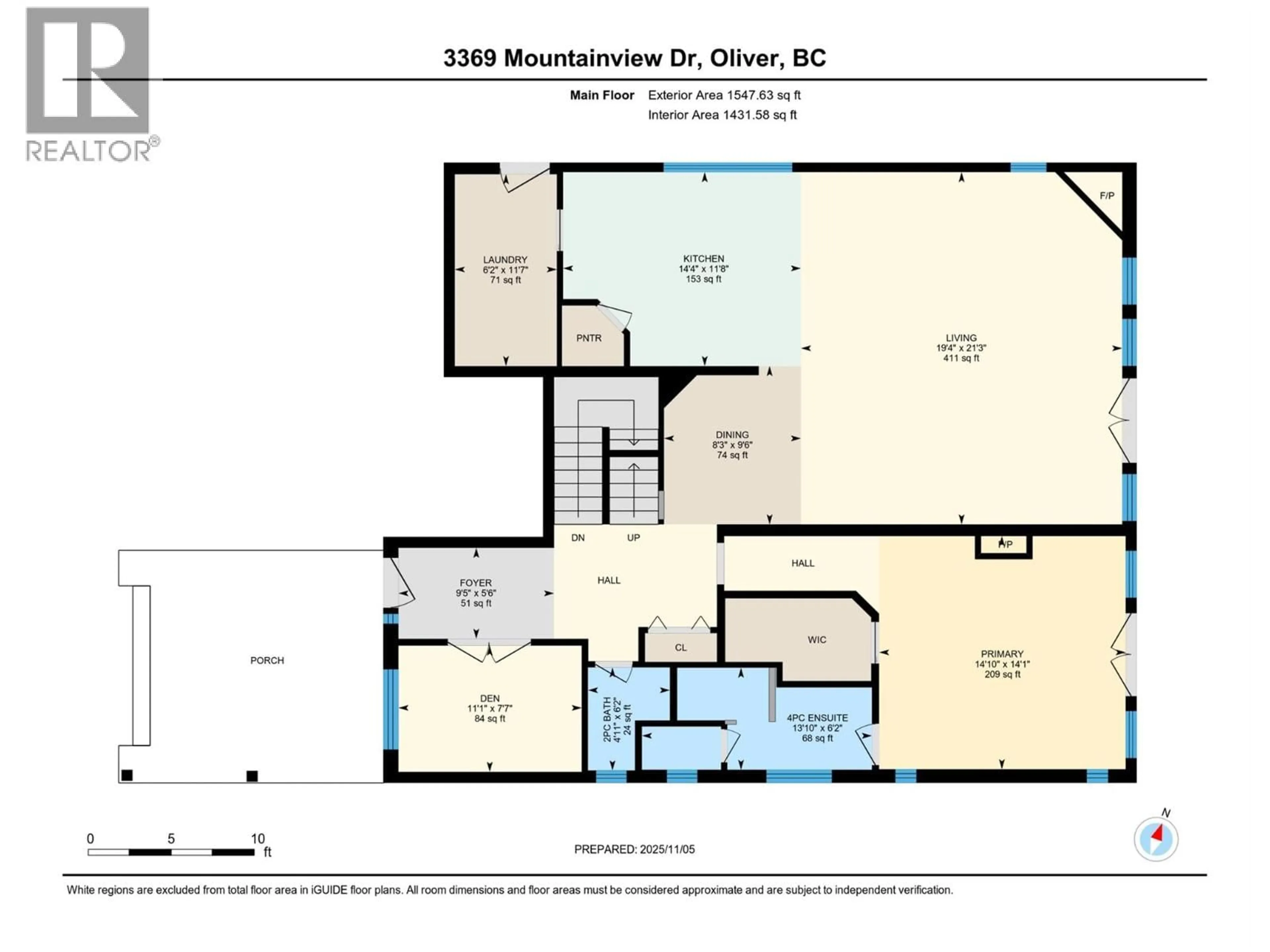 Floor plan for 6933 MOUNTAINVIEW DRIVE, Oliver British Columbia V0H1T4