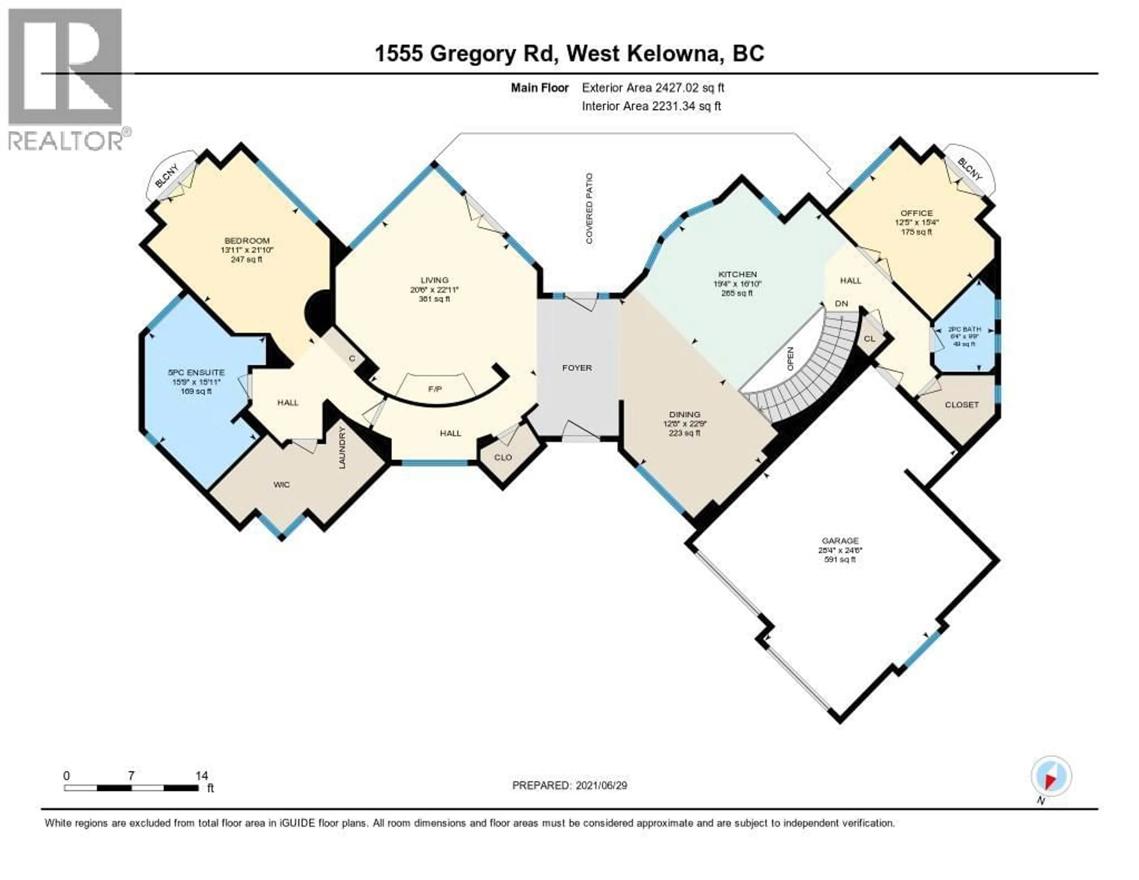 Floor plan for 1555 GREGORY ROAD, West Kelowna British Columbia V4T2V7
