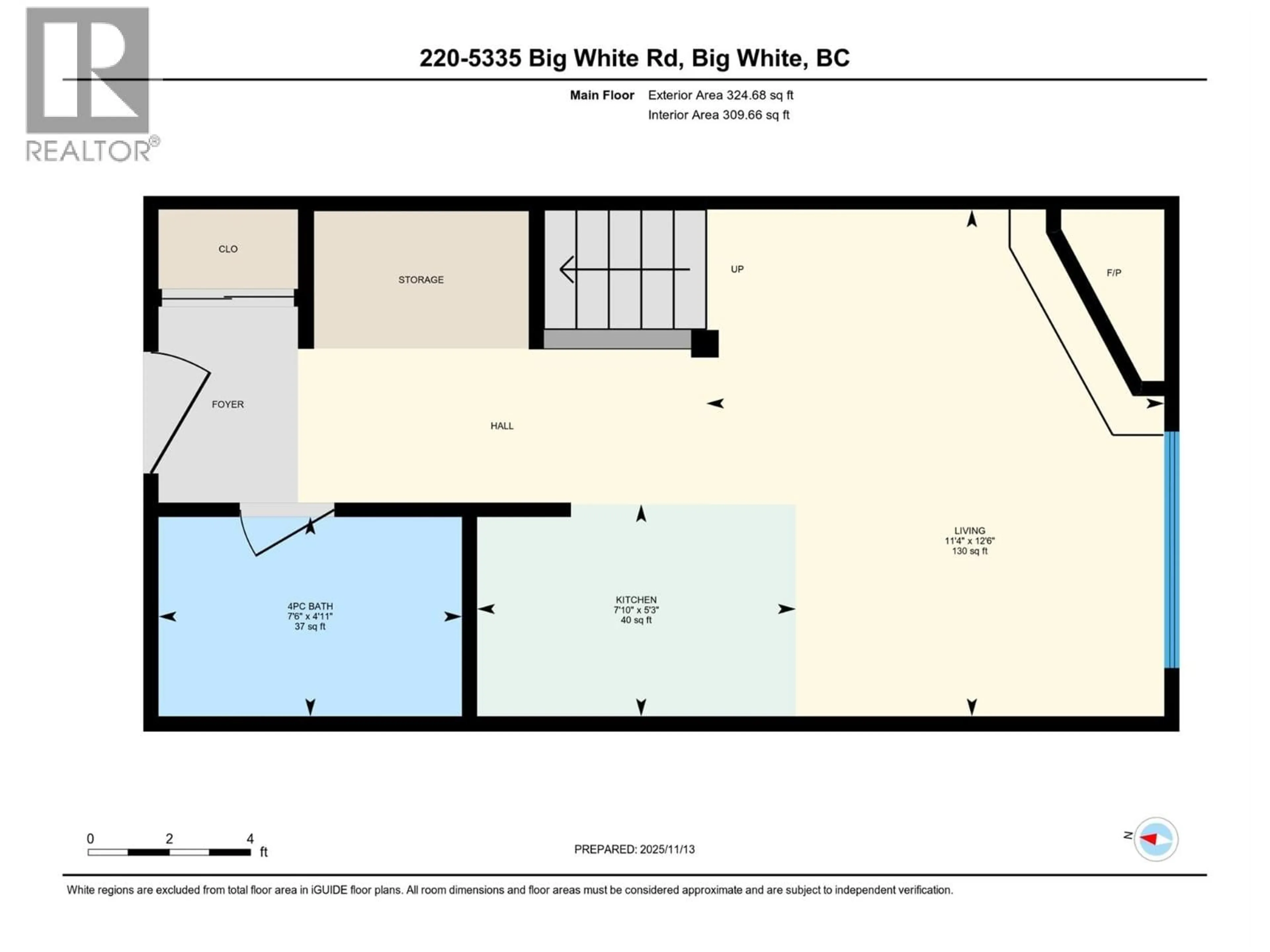 Floor plan for 220 - 5335 BIG WHITE ROAD, Big White British Columbia V1P1T4