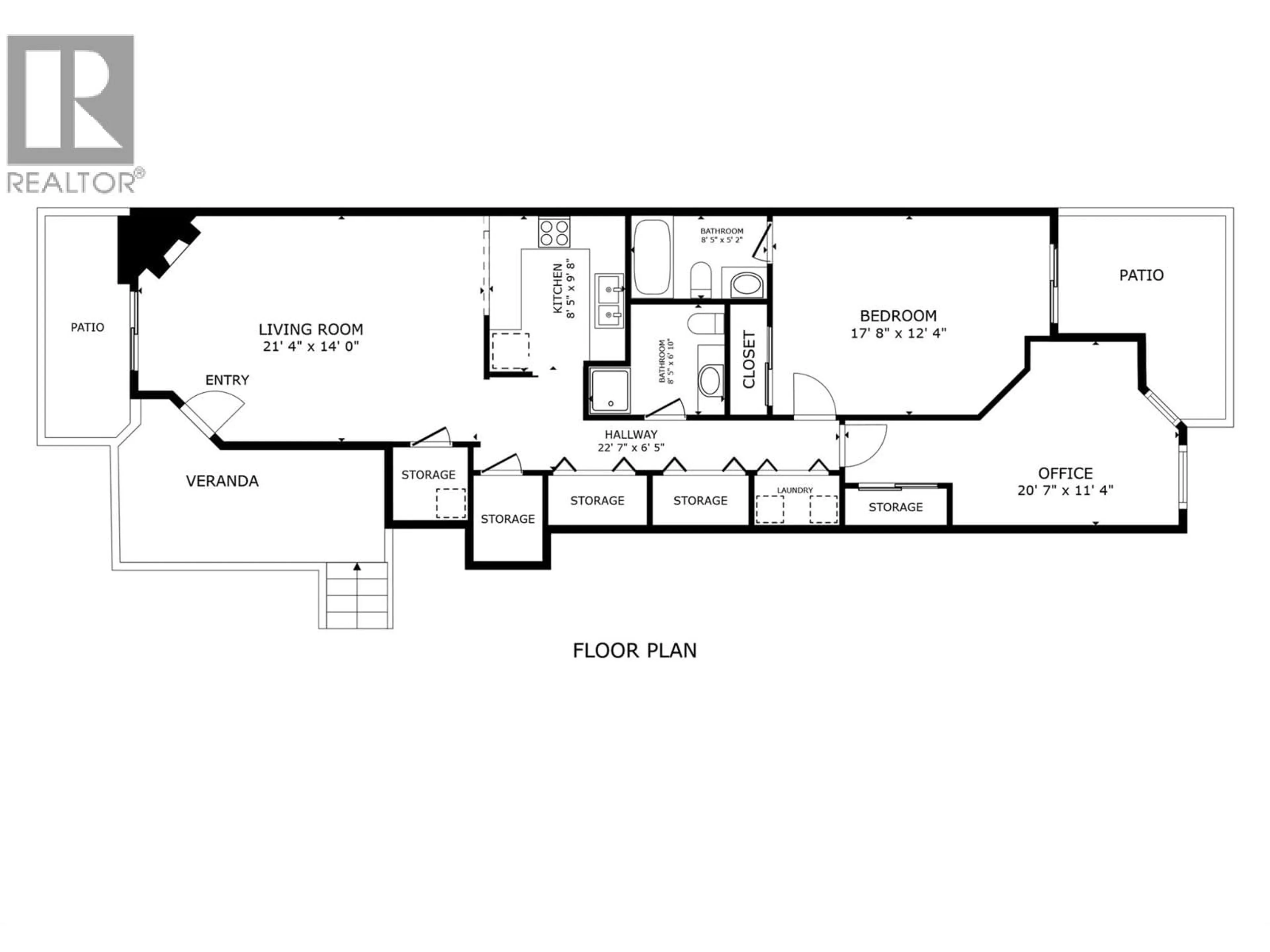 Floor plan for 125 - 2370 STILLINGFLEET ROAD, Kelowna British Columbia V1W3X8