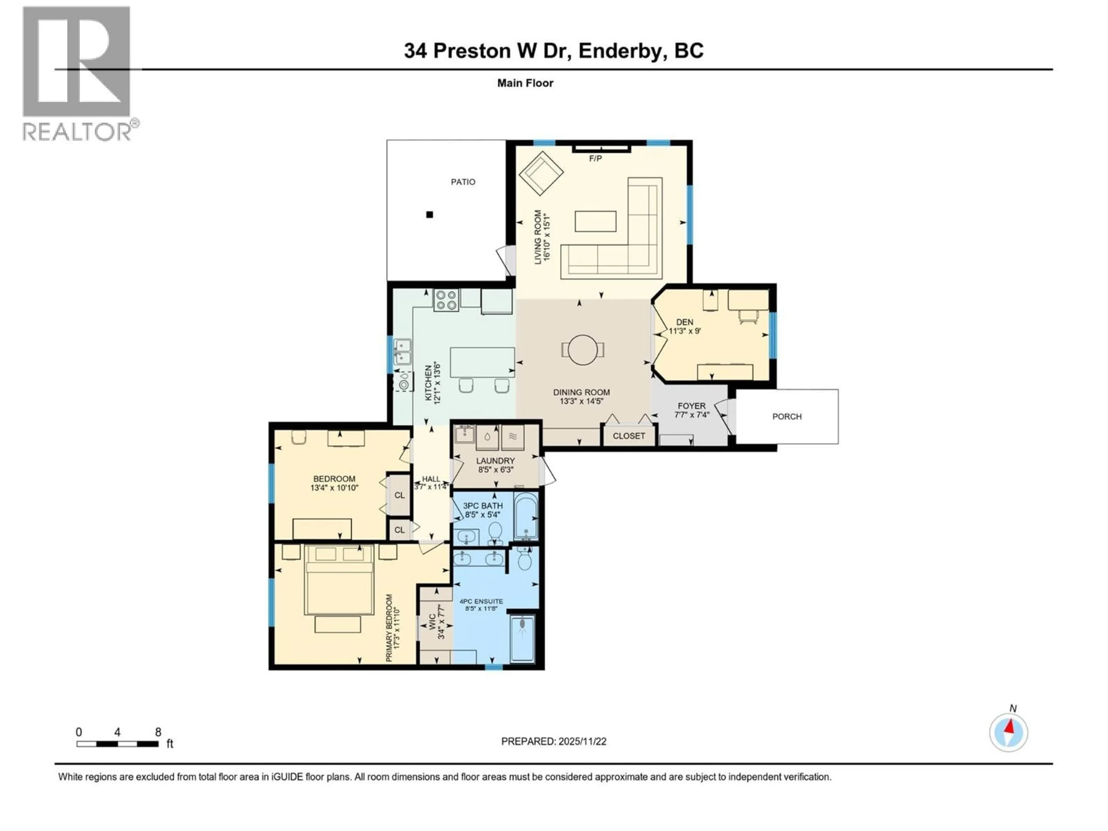 Floor plan for 34 PRESTON DRIVE WEST, Enderby British Columbia V0E1V3