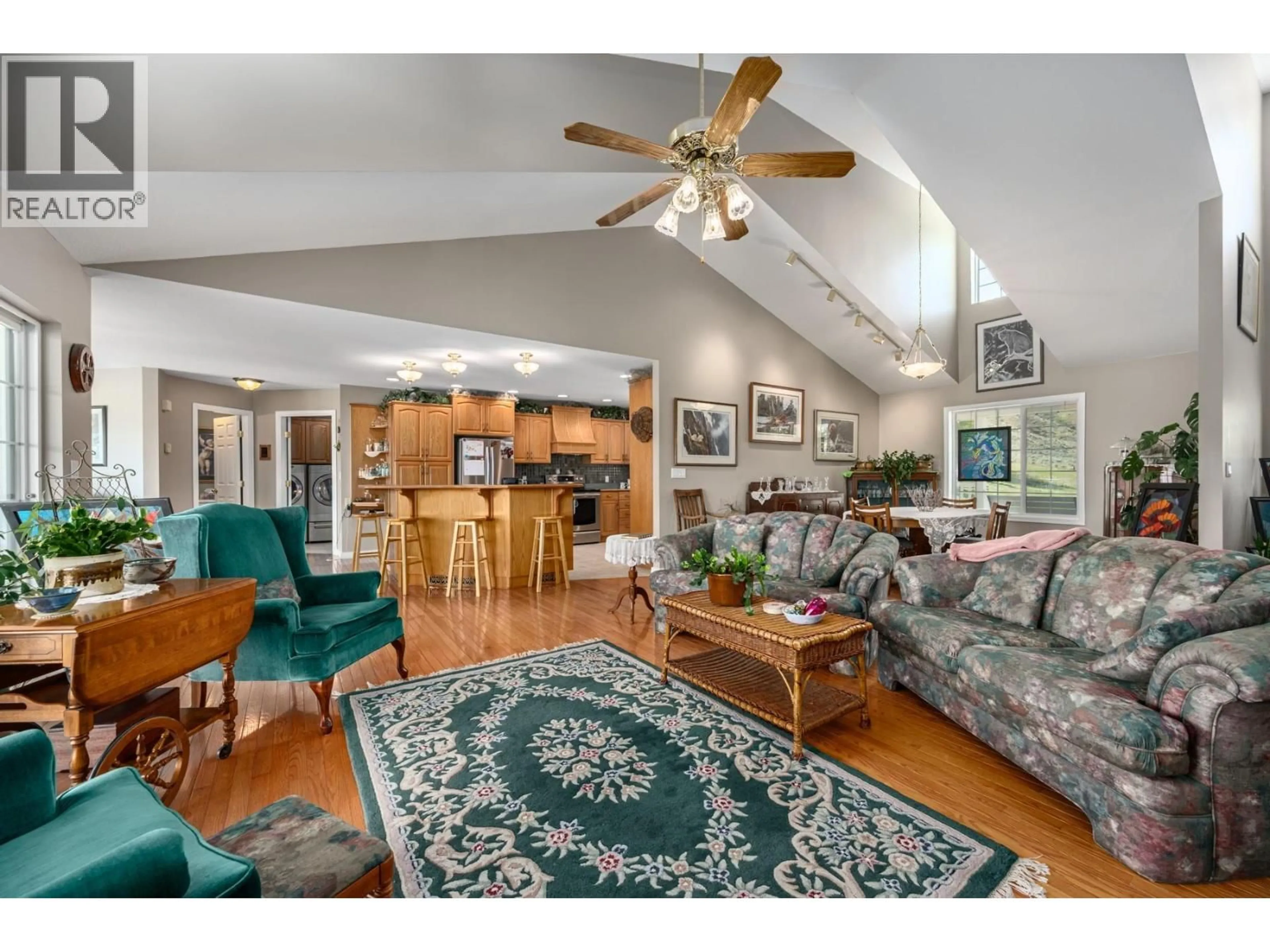 Living room with furniture, wood/laminate floor for 570 MESA VISTA DRIVE, Ashcroft British Columbia V0K1A0