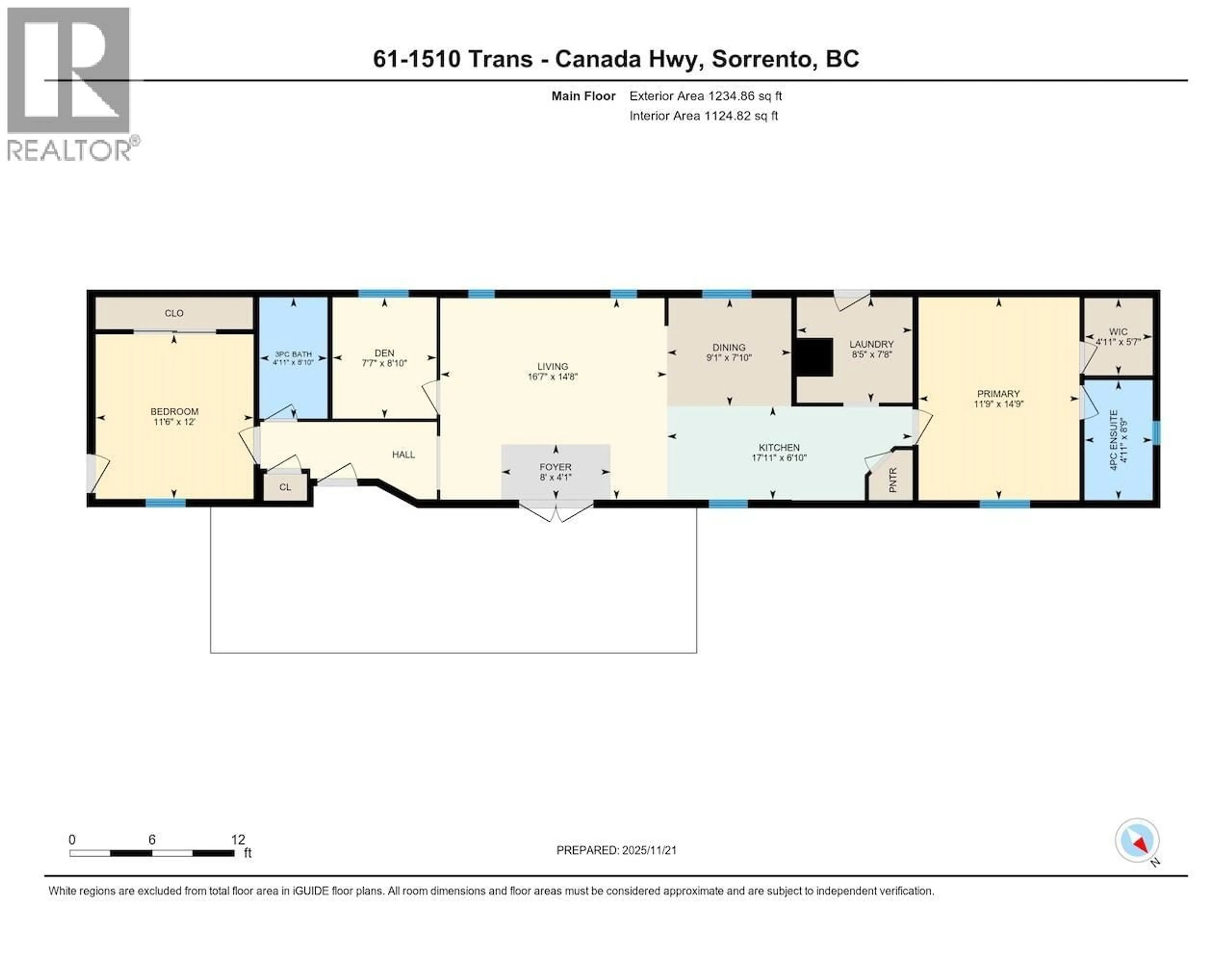 Floor plan for 61 - 1510 TRANS CANADA HIGHWAY, Sorrento British Columbia V0E2W0
