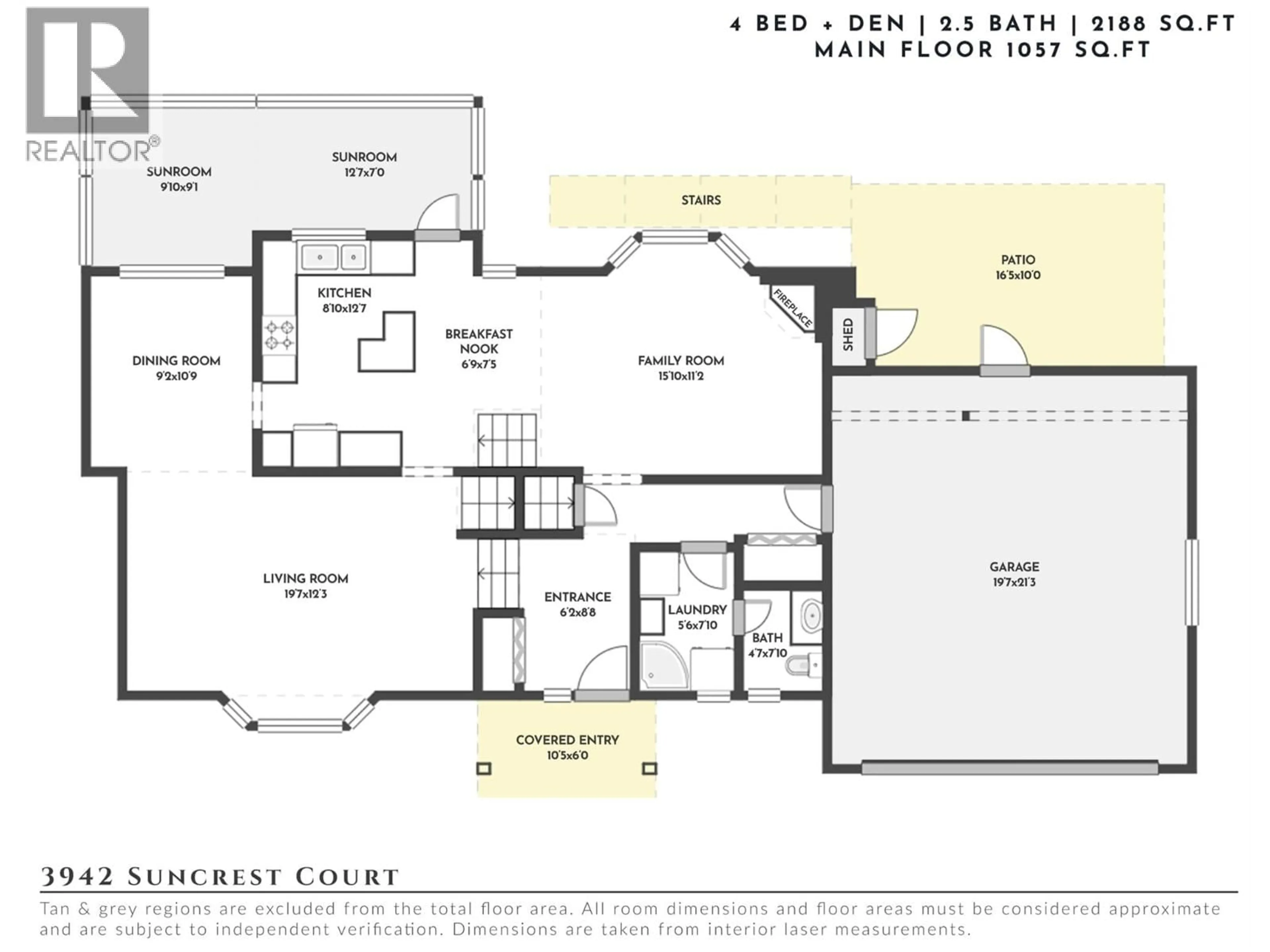Floor plan for 3942 SUNCREST COURT, Kelowna British Columbia V1W4E8